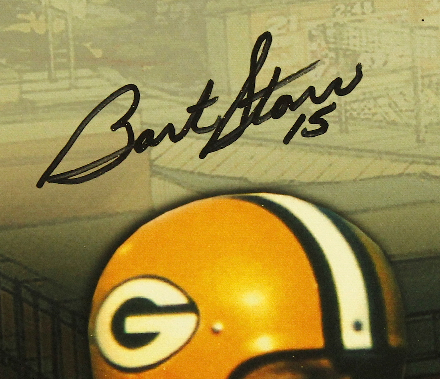 Bart Star, Brett Favre & Aaron Rodgers Signed Limited Edition 24x38 Stretched Canvas (JSA COA & Favre COA) at PristineAuction.com Bart Star, Brett Favre & Aaron Rodgers Signed Limited Edition 24x38 Stretched Canvas (JSA COA & Favre COA) at PristineAuction.com
