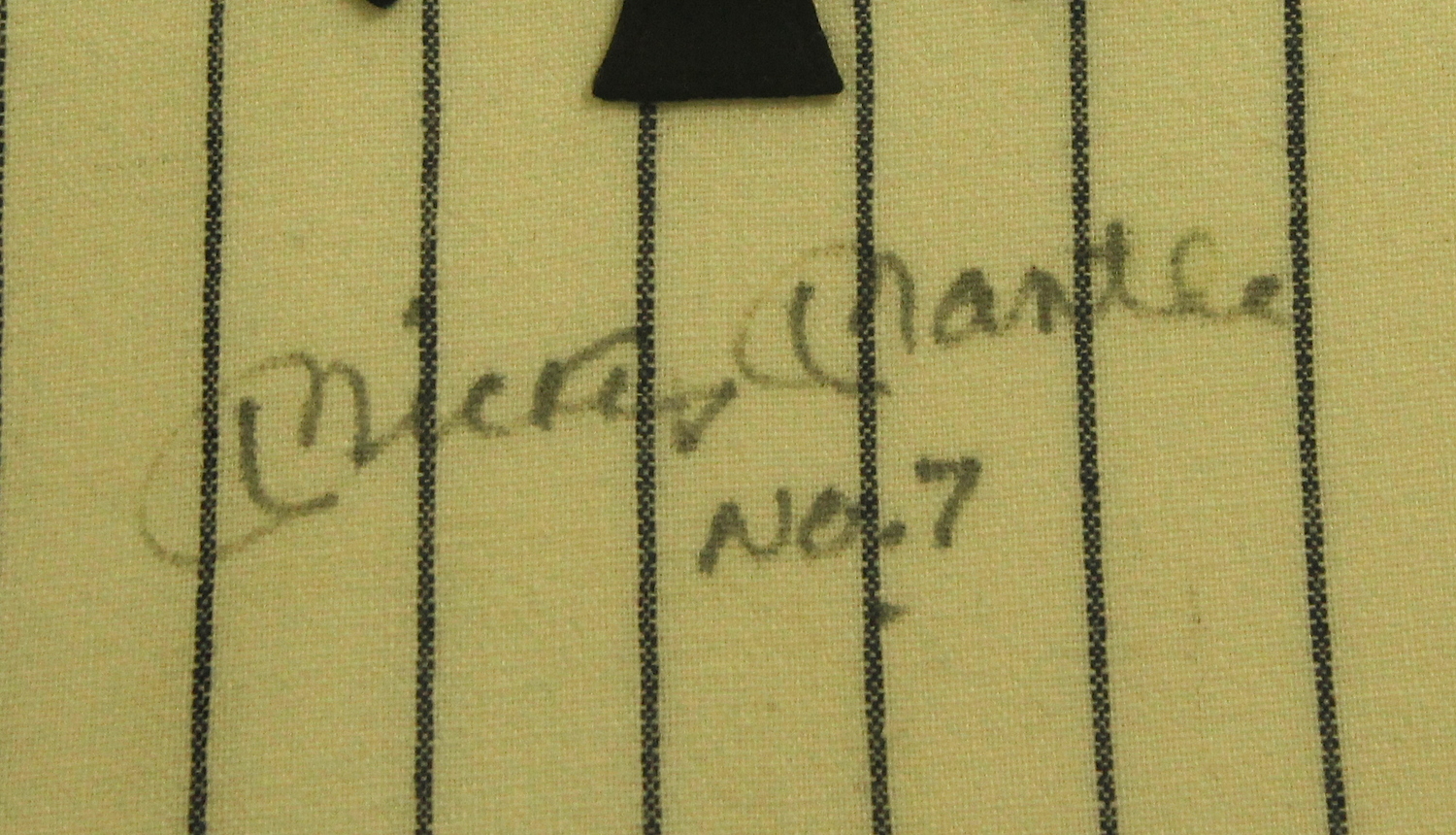 Mickey Mantle Signed Yankees 35x43 Custom Framed Vintage Jersey Display Inscribed "No. 7" (JSA LOA) at PristineAuction.com Mickey Mantle Signed Yankees 35x43 Custom Framed Vintage Jersey Display Inscribed "No. 7" (JSA LOA) at PristineAuction.com