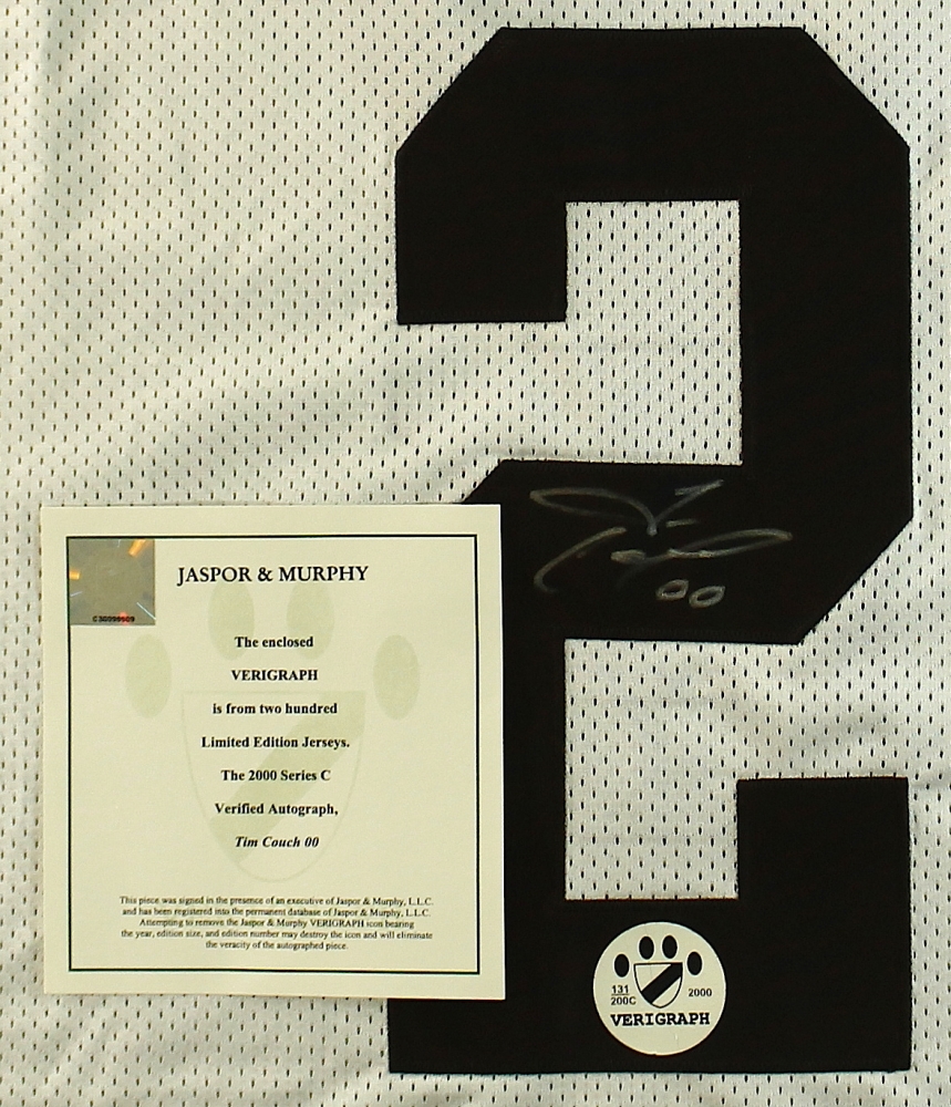Tim Couch Signed Browns Jersey Verigraph Coa Pristine Auction