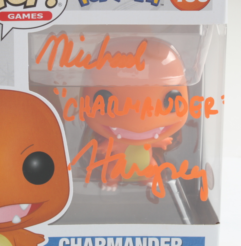 Michael Haigney Signed "Pokemon" #455 Charmander Funko Pop! Vinyl Figure Inscribed "Charmander" (PSA COA) at PristineAuction.com Michael Haigney Signed "Pokemon" #455 Charmander Funko Pop! Vinyl Figure Inscribed "Charmander" (PSA COA) at PristineAuction.com