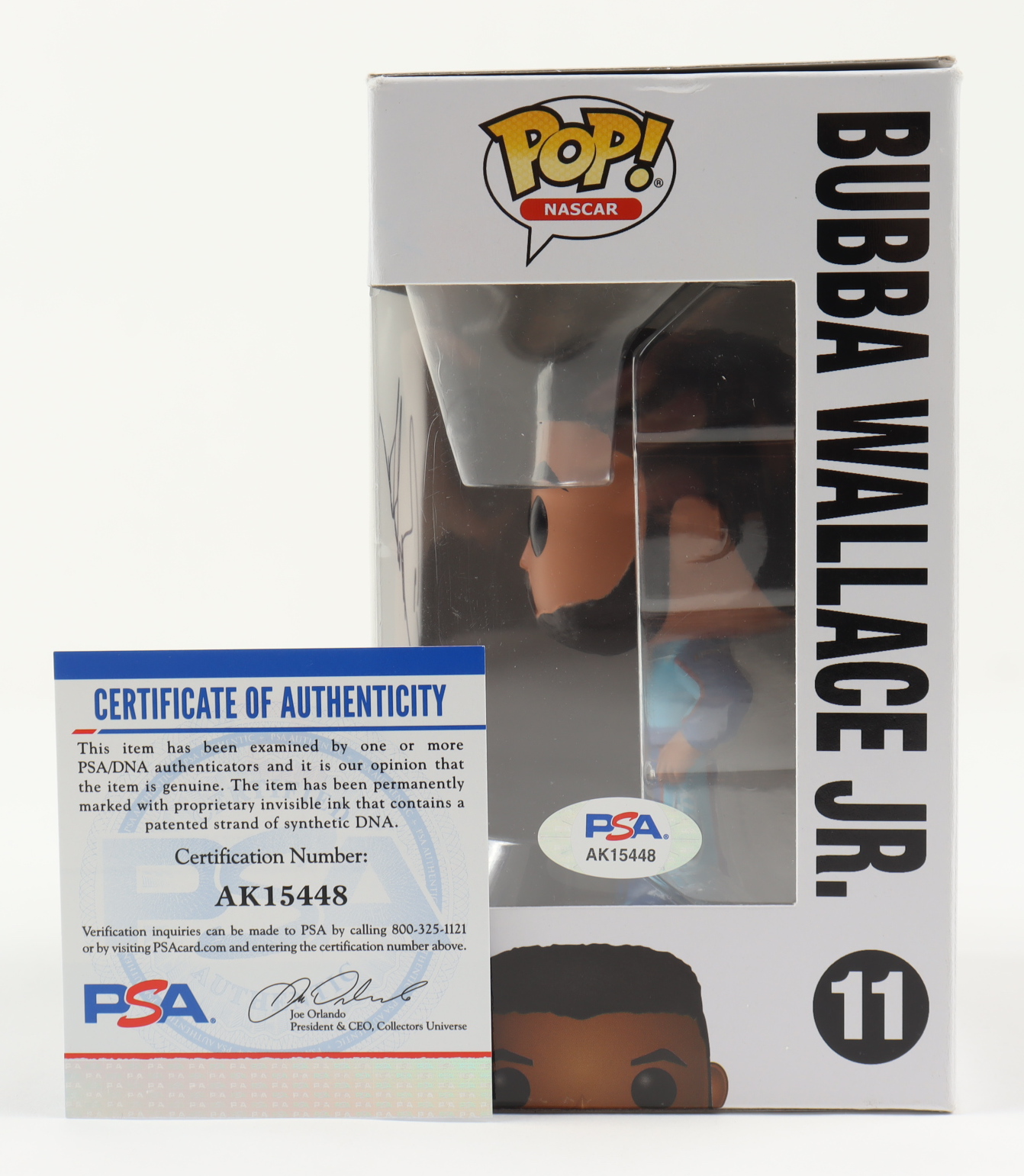 Bubba Wallace Signed NASCAR #11 Funko Pop! Vinyl Figure (PSA) at PristineAuction.com Bubba Wallace Signed NASCAR #11 Funko Pop! Vinyl Figure (PSA) at PristineAuction.com