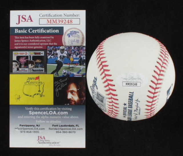 Dwight "Doc" Gooden Signed OML Baseball Inscribed "The Real Lord Charles" (JSA COA & USA SM COA) at PristineAuction.com Dwight "Doc" Gooden Signed OML Baseball Inscribed "The Real Lord Charles" (JSA COA & USA SM COA) at PristineAuction.com