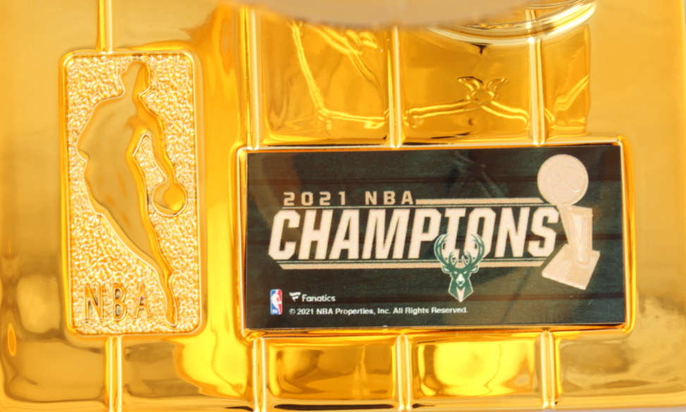 Jrue Holiday Signed Replica Larry O'Brien NBA Finals Trophy (JSA COA) at PristineAuction.com Jrue Holiday Signed Replica Larry O'Brien NBA Finals Trophy (JSA COA) at PristineAuction.com