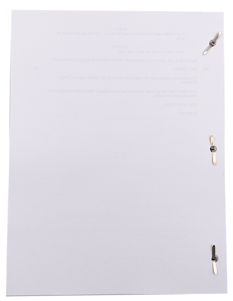 Michael J. Fox & Christopher Lloyd Signed "Back to the Future" Movie Script (JSA & Beckett) at PristineAuction.com Michael J. Fox & Christopher Lloyd Signed "Back to the Future" Movie Script (JSA & Beckett) at PristineAuction.com