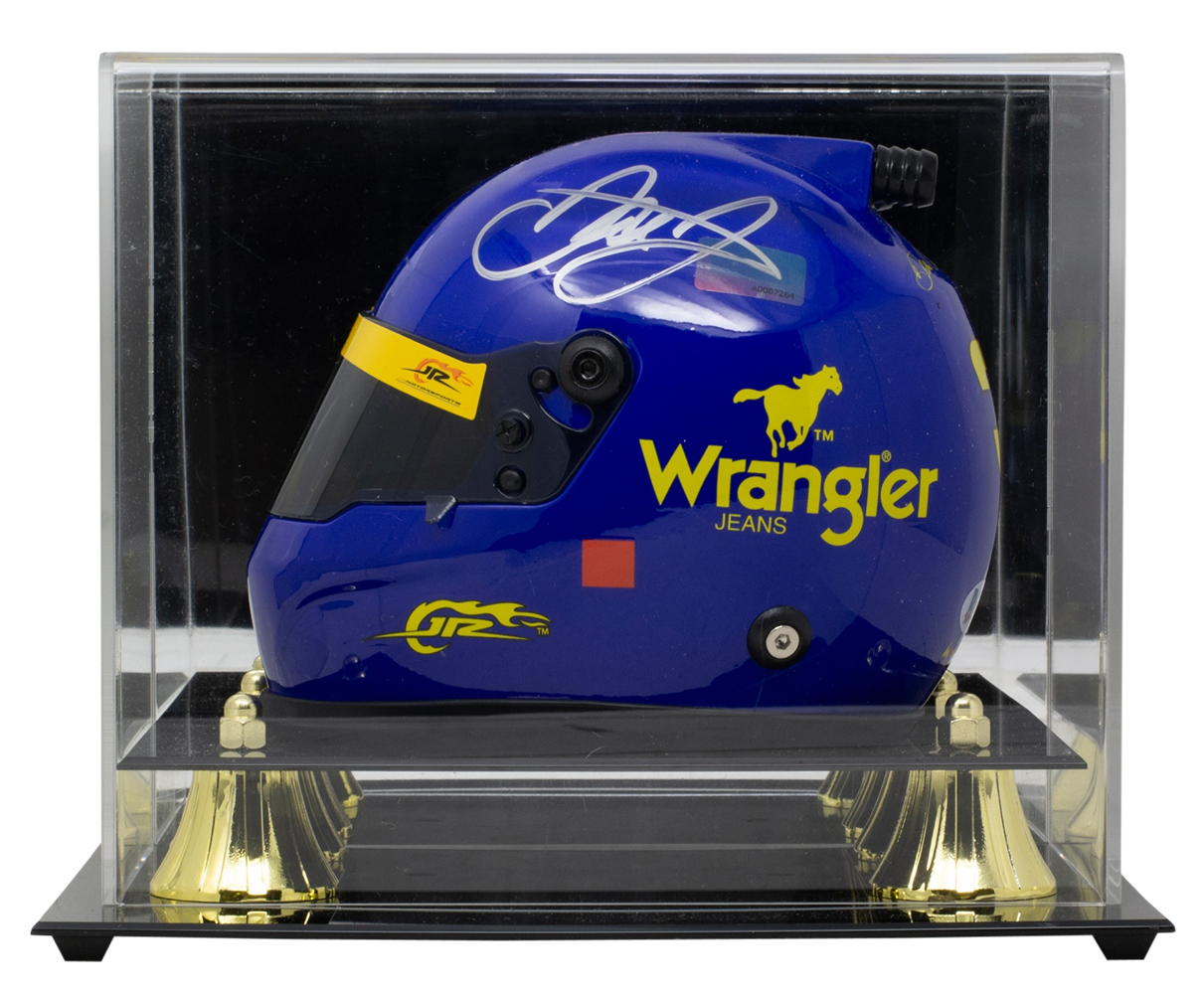 Dale Earnhardt Jr. Signed NASCAR Wrangler #3 Mini Helmet with Display Case (Beckett COA) at PristineAuction.com Dale Earnhardt Jr. Signed NASCAR Wrangler #3 Mini Helmet with Display Case (Beckett COA) at PristineAuction.com