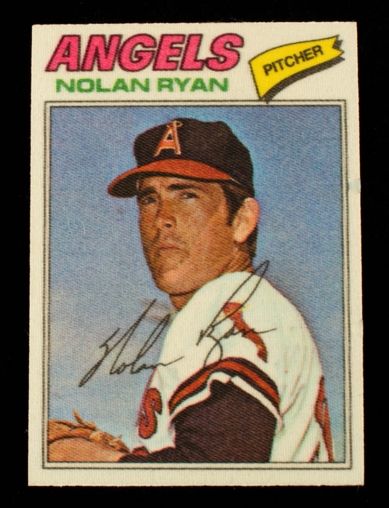 Nolan Ryan 1977 Topps Cloth Stickers 40 SP Pristine Auction