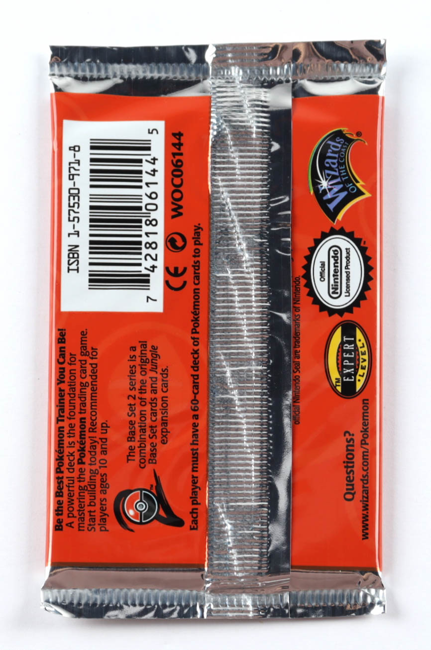 Pokemon Base Set 2 Booster Pack with (11) Cards at PristineAuction.com Pokemon Base Set 2 Booster Pack with (11) Cards at PristineAuction.com