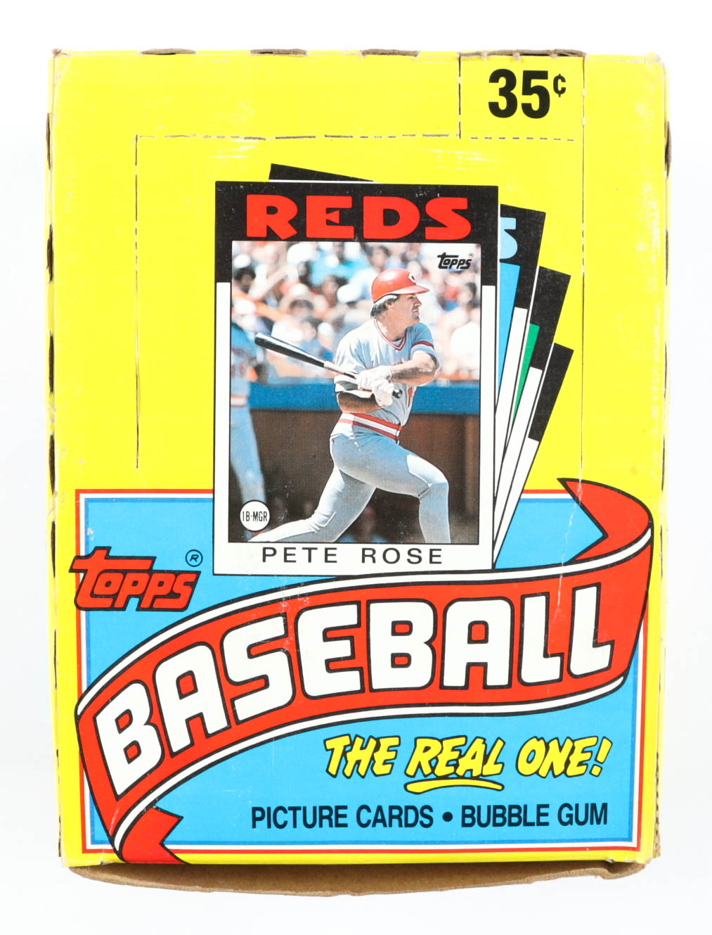 1986 Topps "The Real One" Bubble Gum Baseball Cards with (36) Packs at PristineAuction.com 1986 Topps "The Real One" Bubble Gum Baseball Cards with (36) Packs at PristineAuction.com