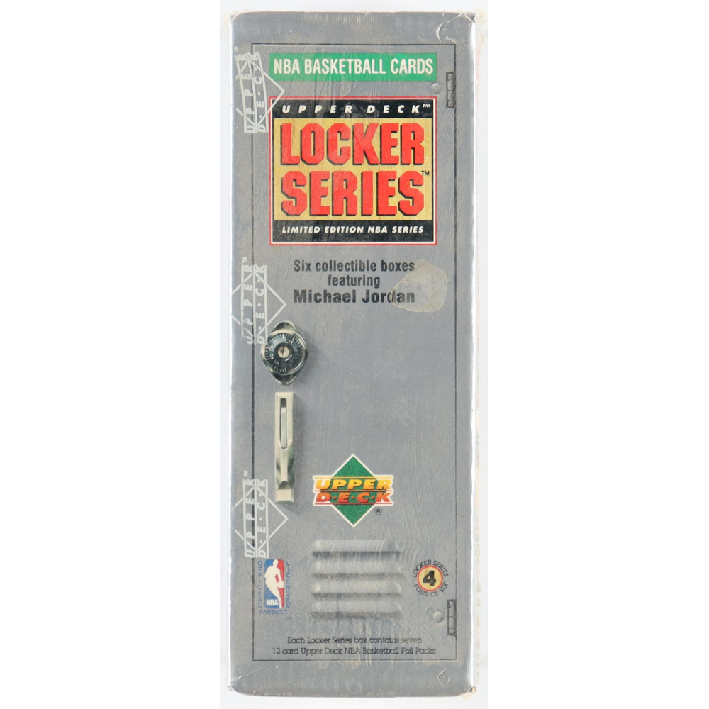 1991 Upper Deck NBA Michael Jordan Locker Series 4 Box with (7) Packs Pristine Auction