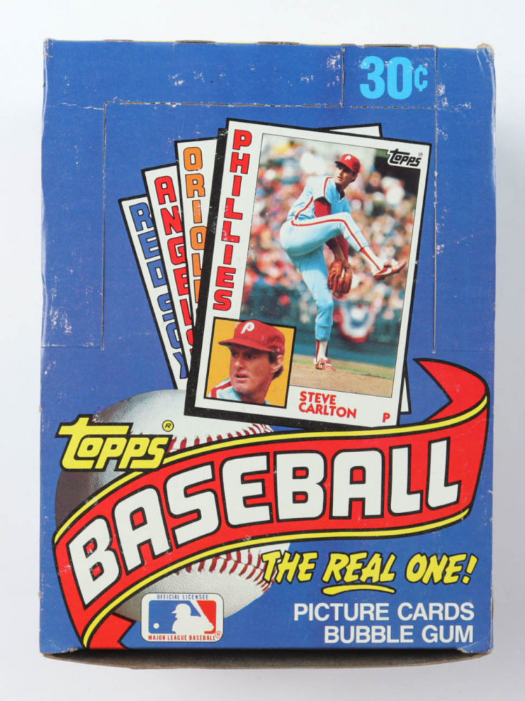 1984 Topps Baseball Card Box with (36) Packs Pristine Auction
