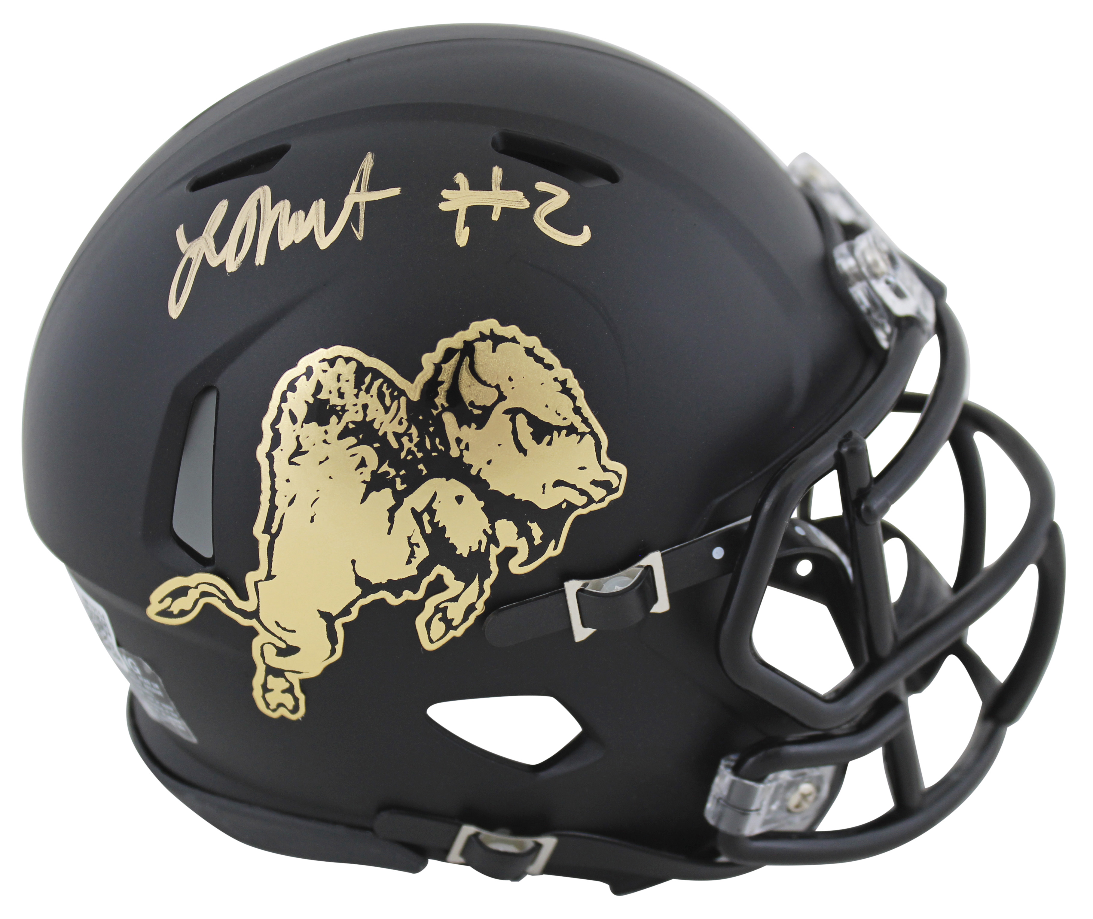 Laviska Shenault Jr. Signed Colorado Buffaloes Speed Mini Helmet (Beckett) at PristineAuction.com Laviska Shenault Jr. Signed Colorado Buffaloes Speed Mini Helmet (Beckett) at PristineAuction.com