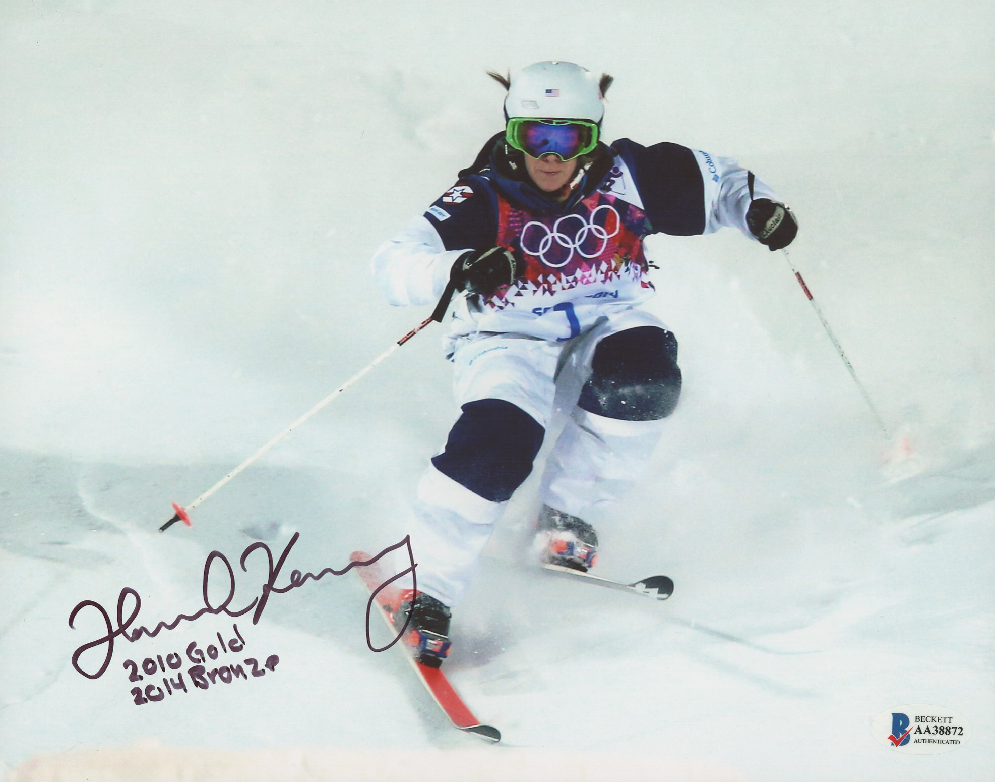 Hannah Kearney Signed Team USA 8x10 Photo Inscribed "2010 Gold" & "2014 Bronze" (Beckett COA) at PristineAuction.com Hannah Kearney Signed Team USA 8x10 Photo Inscribed "2010 Gold" & "2014 Bronze" (Beckett COA) at PristineAuction.com