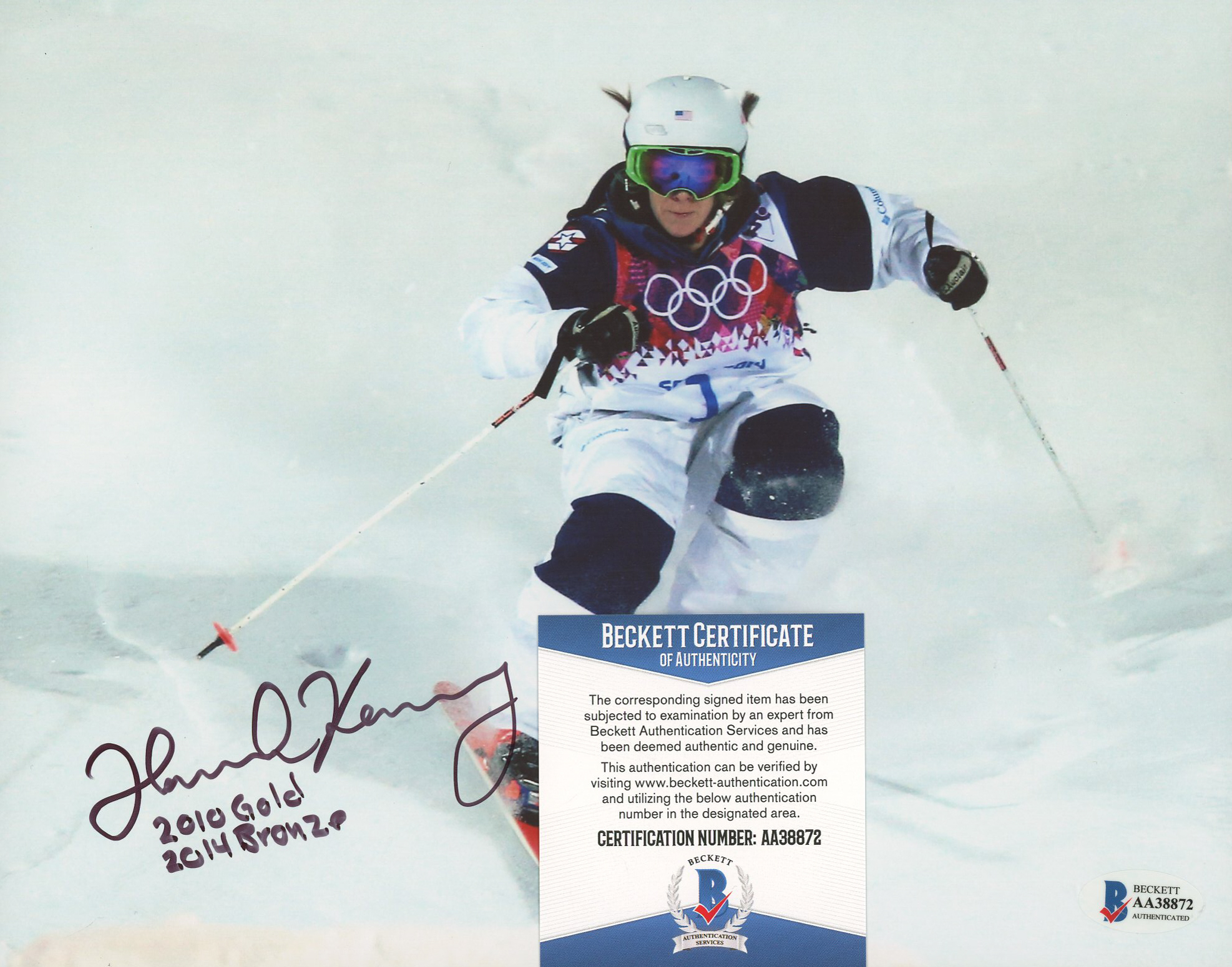 Hannah Kearney Signed Team USA 8x10 Photo Inscribed "2010 Gold" & "2014 Bronze" (Beckett COA) at PristineAuction.com Hannah Kearney Signed Team USA 8x10 Photo Inscribed "2010 Gold" & "2014 Bronze" (Beckett COA) at PristineAuction.com