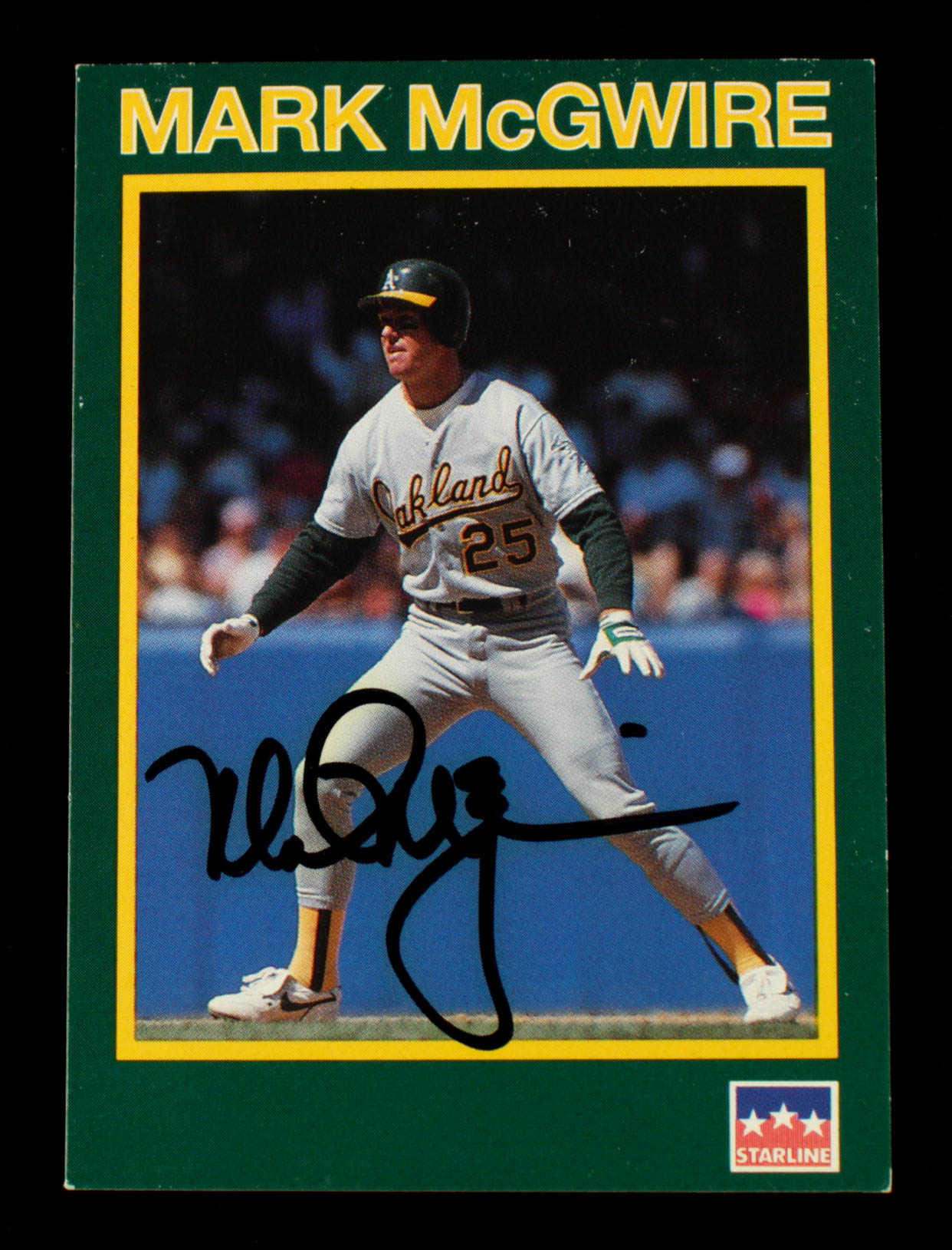 Mark McGwire Signed 1990 Starline Long John Silver #27 (JSA COA) at PristineAuction.com Mark McGwire Signed 1990 Starline Long John Silver #27 (JSA COA) at PristineAuction.com