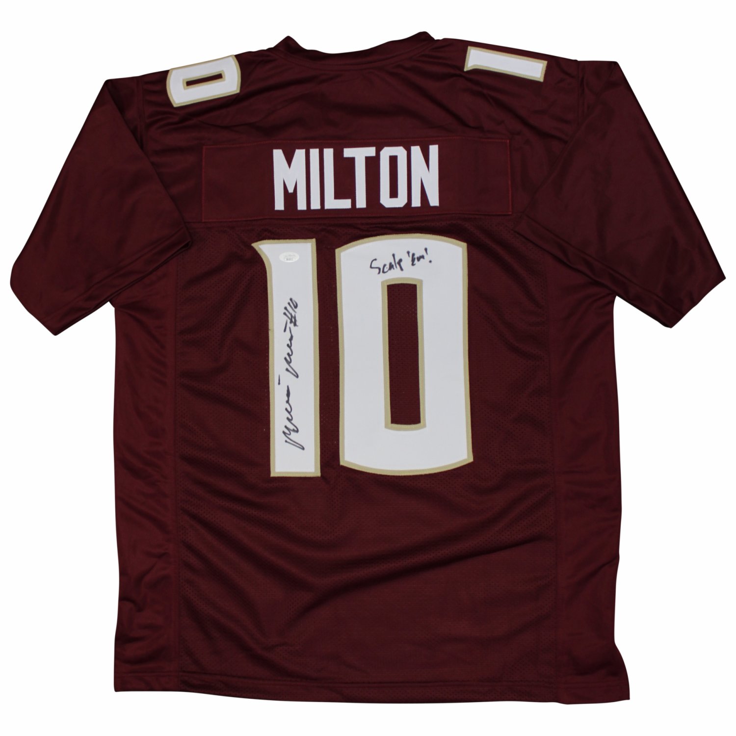 McKenzie Milton Signed Jersey Inscribed "Scalp 'Em!" (JSA) at PristineAuction.com McKenzie Milton Signed Jersey Inscribed "Scalp 'Em!" (JSA) at PristineAuction.com