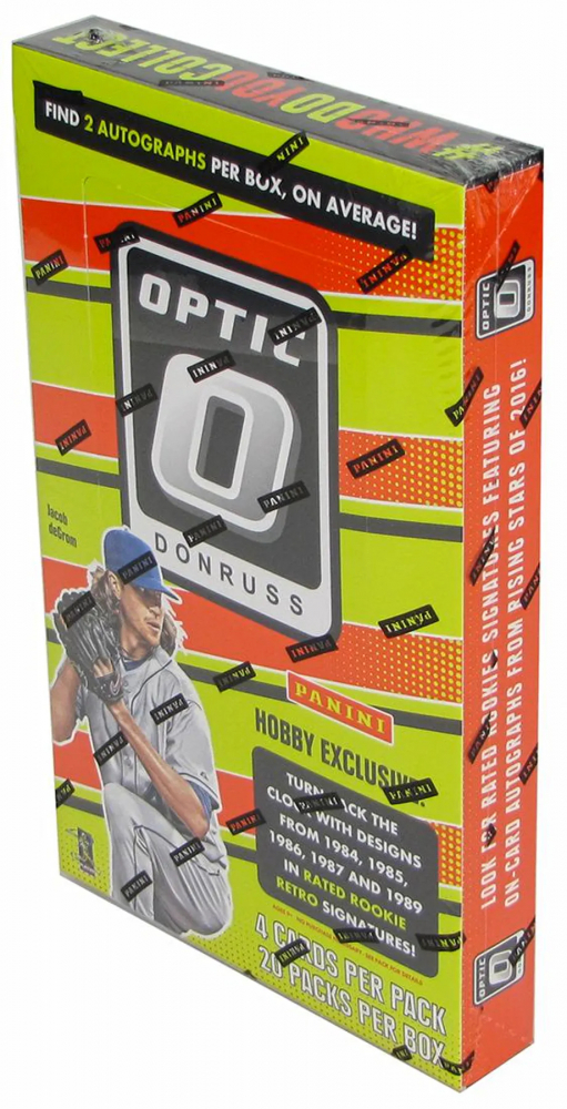 2016 Panini Donruss Optic Baseball Hobby Box with (20) Packs (Factory