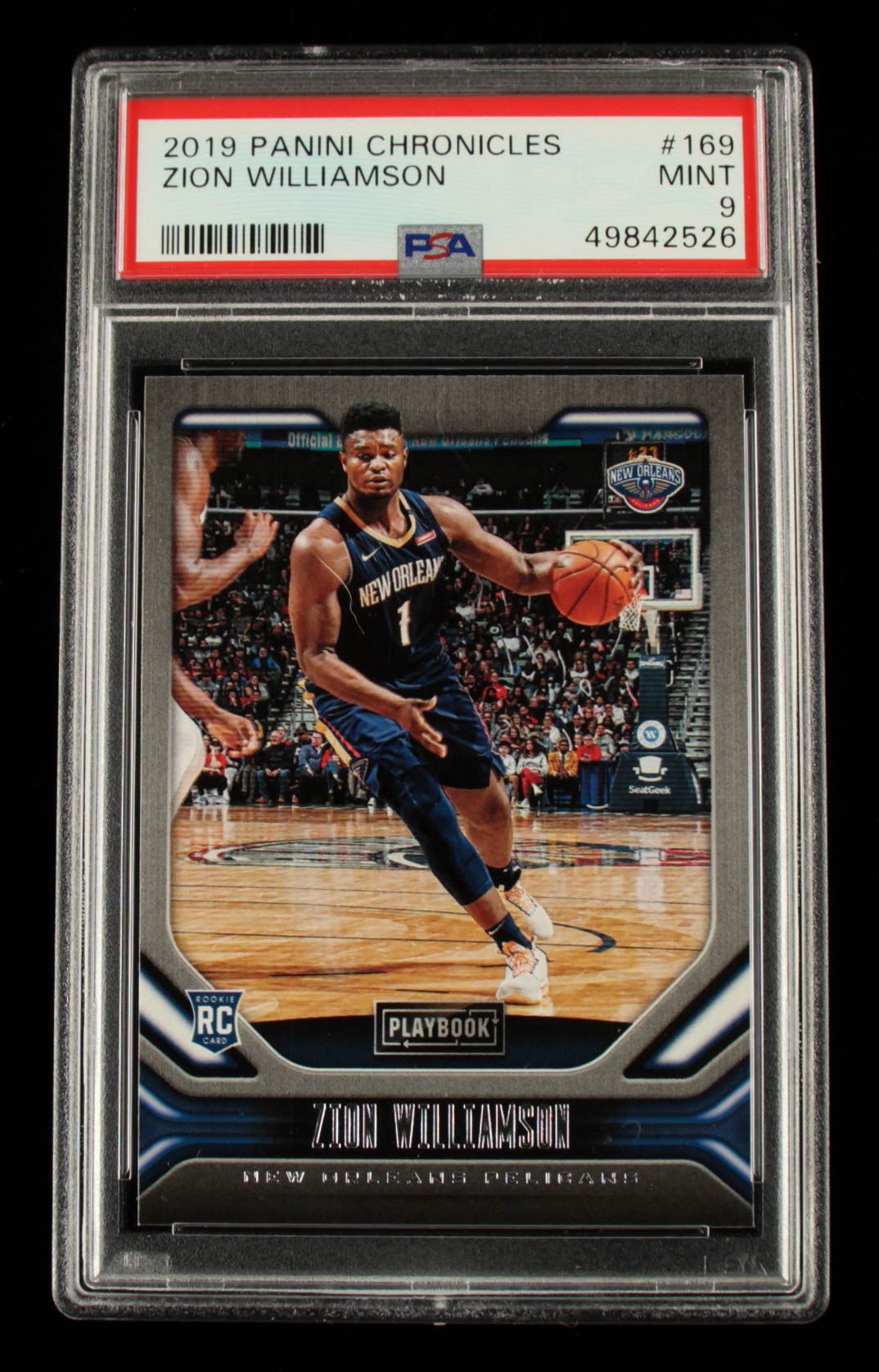 Zion Williamson 2019-20 Panini Chronicles #169 / Playbook (PSA 9) at PristineAuction.com Zion Williamson 2019-20 Panini Chronicles #169 / Playbook (PSA 9) at PristineAuction.com