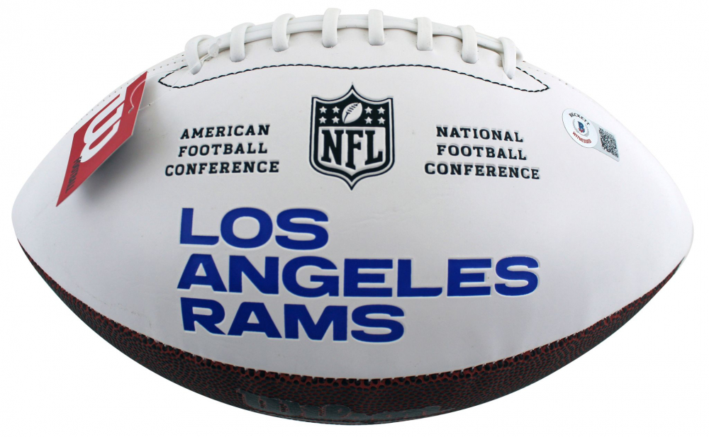 Eric Dickerson Signed Rams Logo Football Inscribed "HOF 99" (Beckett) at PristineAuction.com Eric Dickerson Signed Rams Logo Football Inscribed "HOF 99" (Beckett) at PristineAuction.com