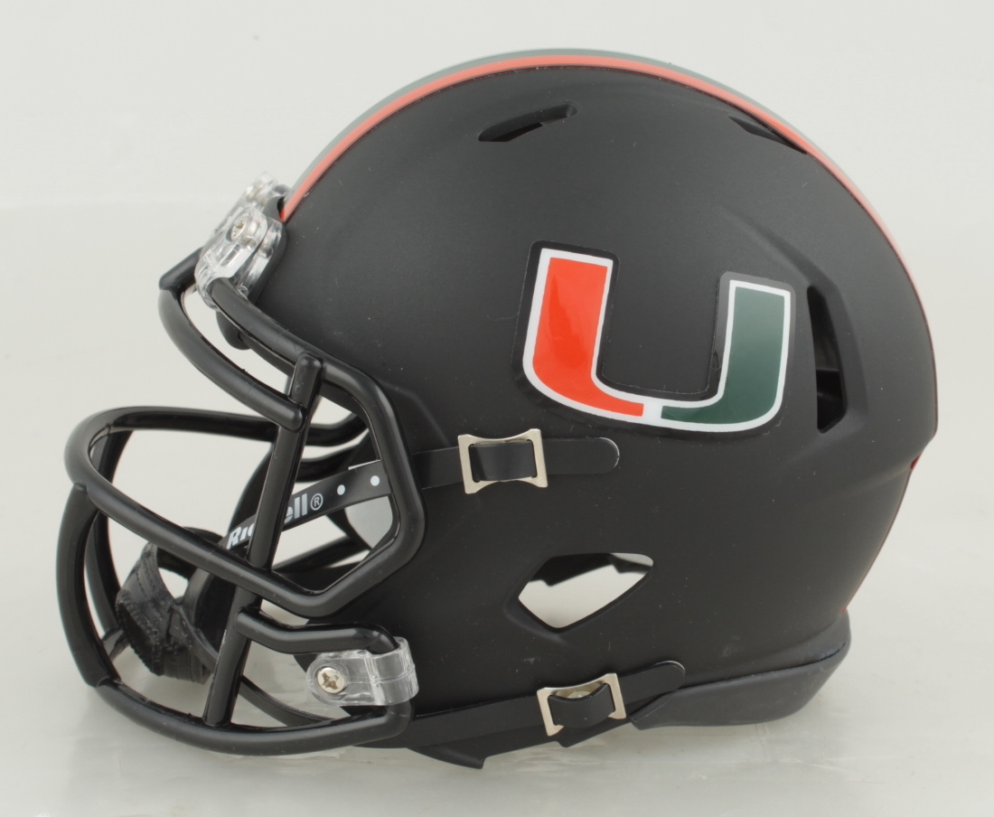 Frank Gore Signed Miami Hurricanes Matte Black Speed Mini Helmet (JSA) at PristineAuction.com Frank Gore Signed Miami Hurricanes Matte Black Speed Mini Helmet (JSA) at PristineAuction.com