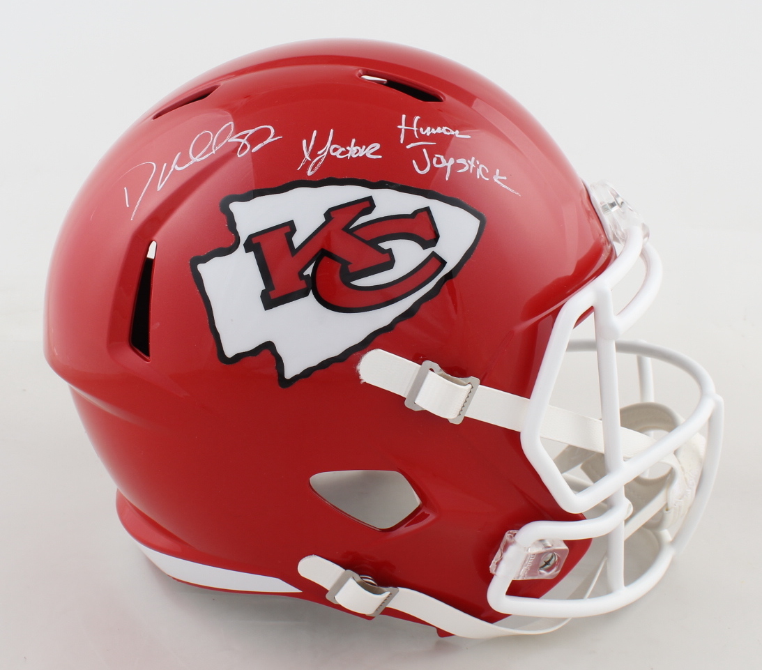 Dante Hall Signed Chiefs Full-Size Speed Helmet Inscribed "X Factor" & "Human Joystick" (PSA COA) at PristineAuction.com Dante Hall Signed Chiefs Full-Size Speed Helmet Inscribed "X Factor" & "Human Joystick" (PSA COA) at PristineAuction.com