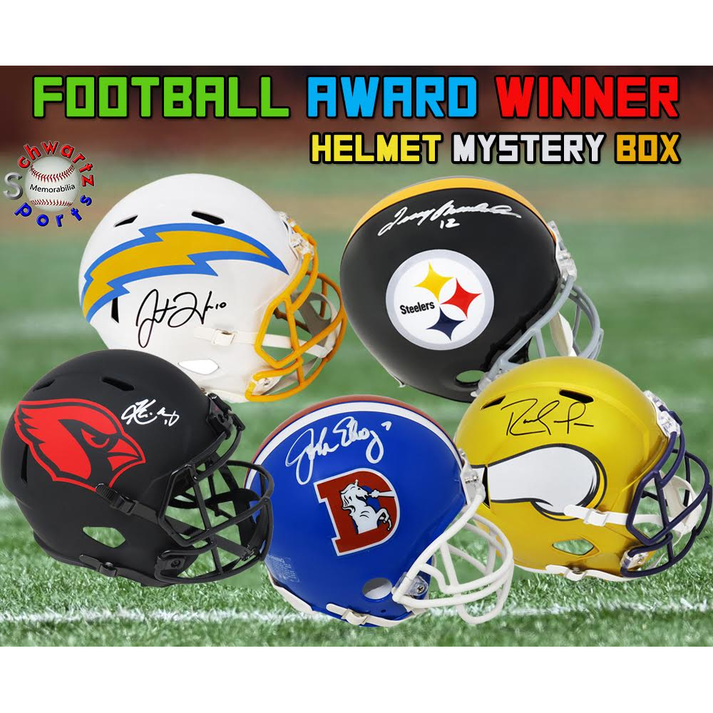 Schwartz Sports Football Award Winner Signed FullSize Helmet Mystery