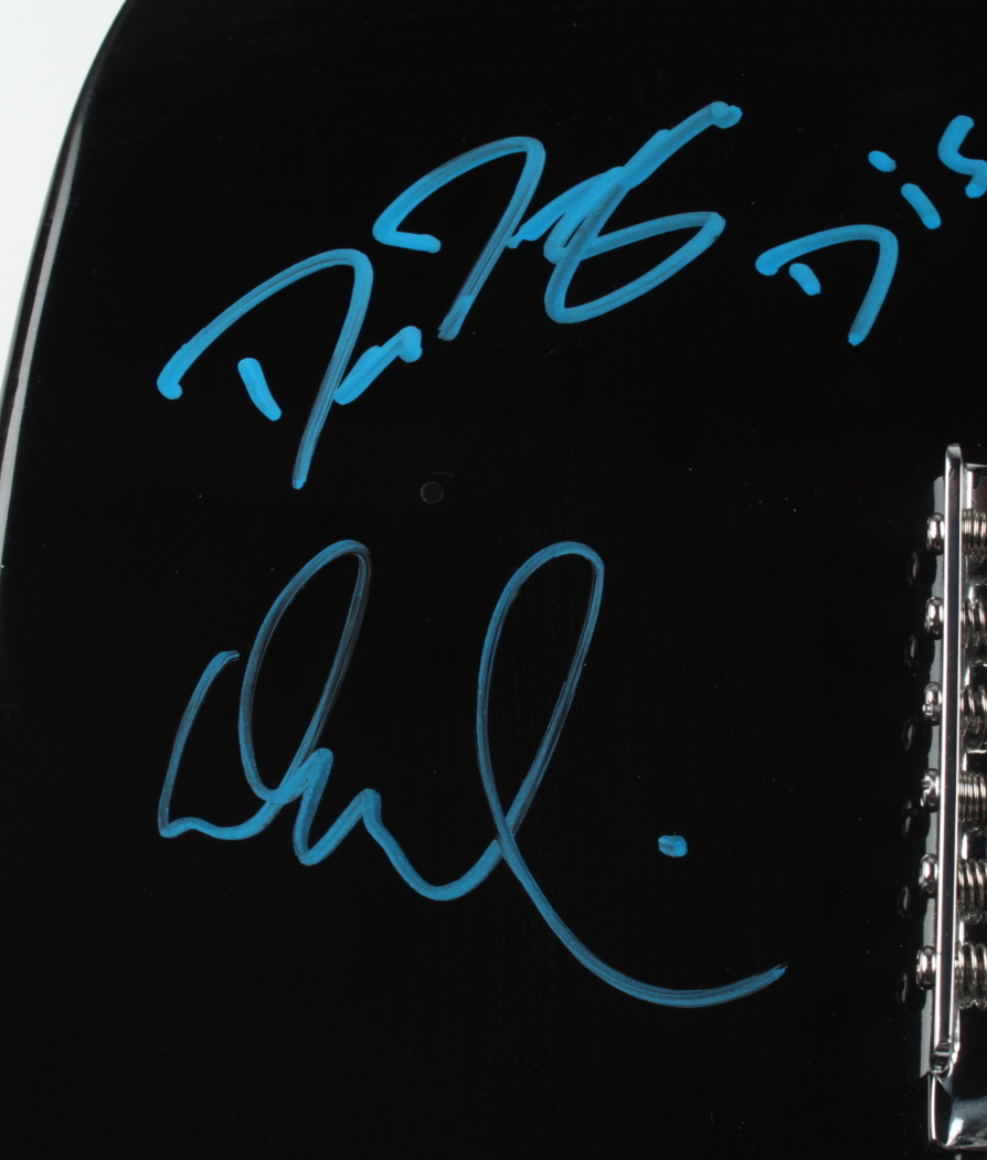 "Disturbed " 40" Full-Size Electric Guitar Signed by (4) with David Draiman, Dan Donegan, John Moyer & Mike Wengren Inscribed "DISTURBED" (AutographCOA Hologram) at PristineAuction.com "Disturbed " 40" Full-Size Electric Guitar Signed by (4) with David Draiman, Dan Donegan, John Moyer & Mike Wengren Inscribed "DISTURBED" (AutographCOA Hologram) at PristineAuction.com