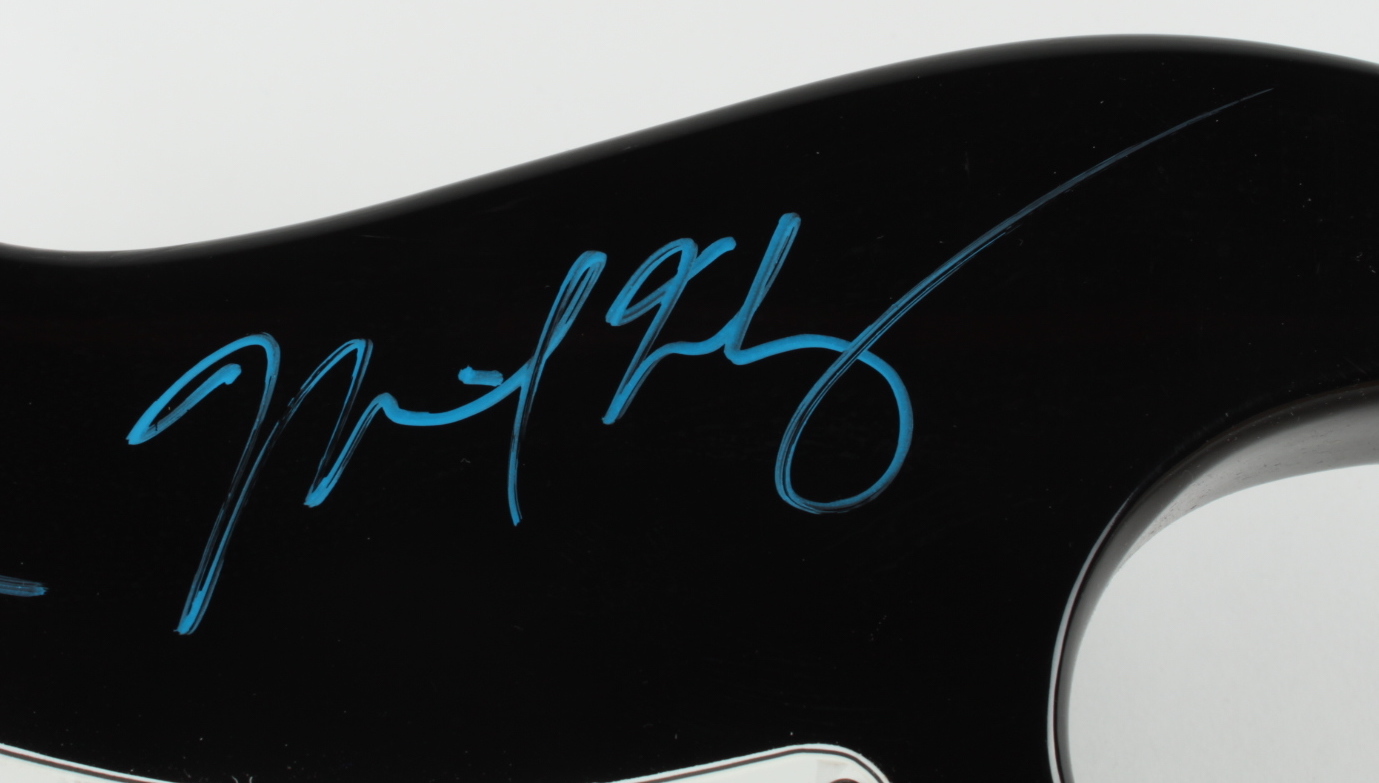 "Disturbed " 40" Full-Size Electric Guitar Signed by (4) with David Draiman, Dan Donegan, John Moyer & Mike Wengren Inscribed "DISTURBED" (AutographCOA Hologram) at PristineAuction.com "Disturbed " 40" Full-Size Electric Guitar Signed by (4) with David Draiman, Dan Donegan, John Moyer & Mike Wengren Inscribed "DISTURBED" (AutographCOA Hologram) at PristineAuction.com