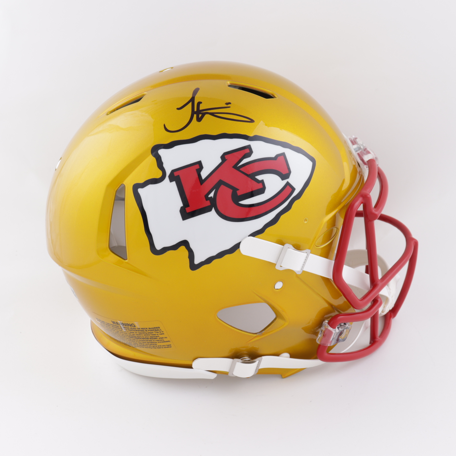 Tyreek Hill Signed Chiefs Full-Size Authentic On-Field Flash Alternate Speed Helmet (Beckett Hologram) at PristineAuction.com Tyreek Hill Signed Chiefs Full-Size Authentic On-Field Flash Alternate Speed Helmet (Beckett Hologram) at PristineAuction.com