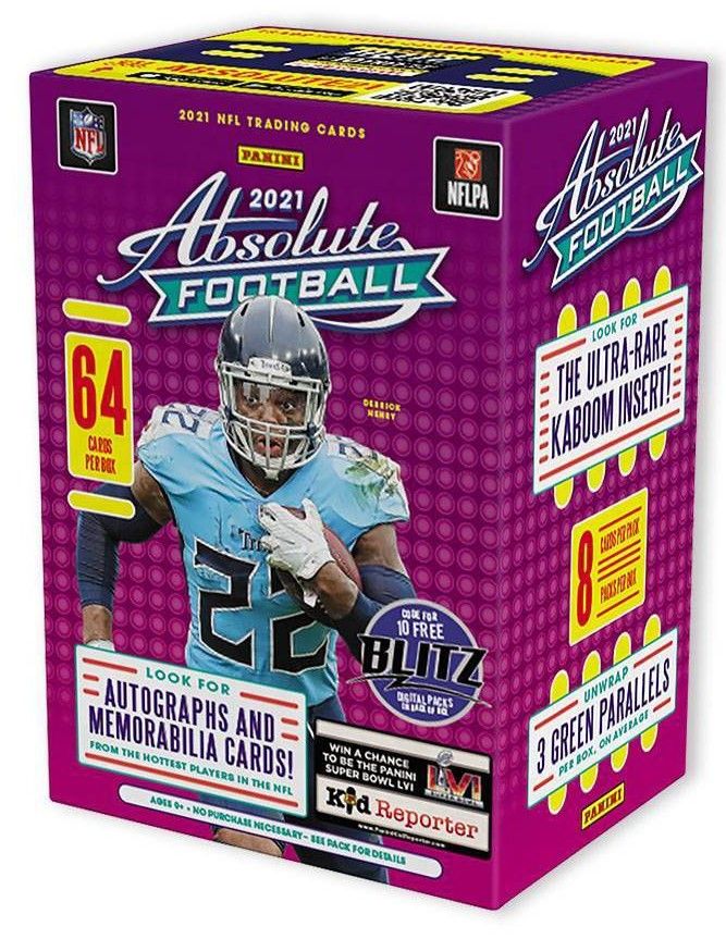 2021 Panini Absolute Football Blaster Box with (8) Packs at PristineAuction.com 2021 Panini Absolute Football Blaster Box with (8) Packs at PristineAuction.com