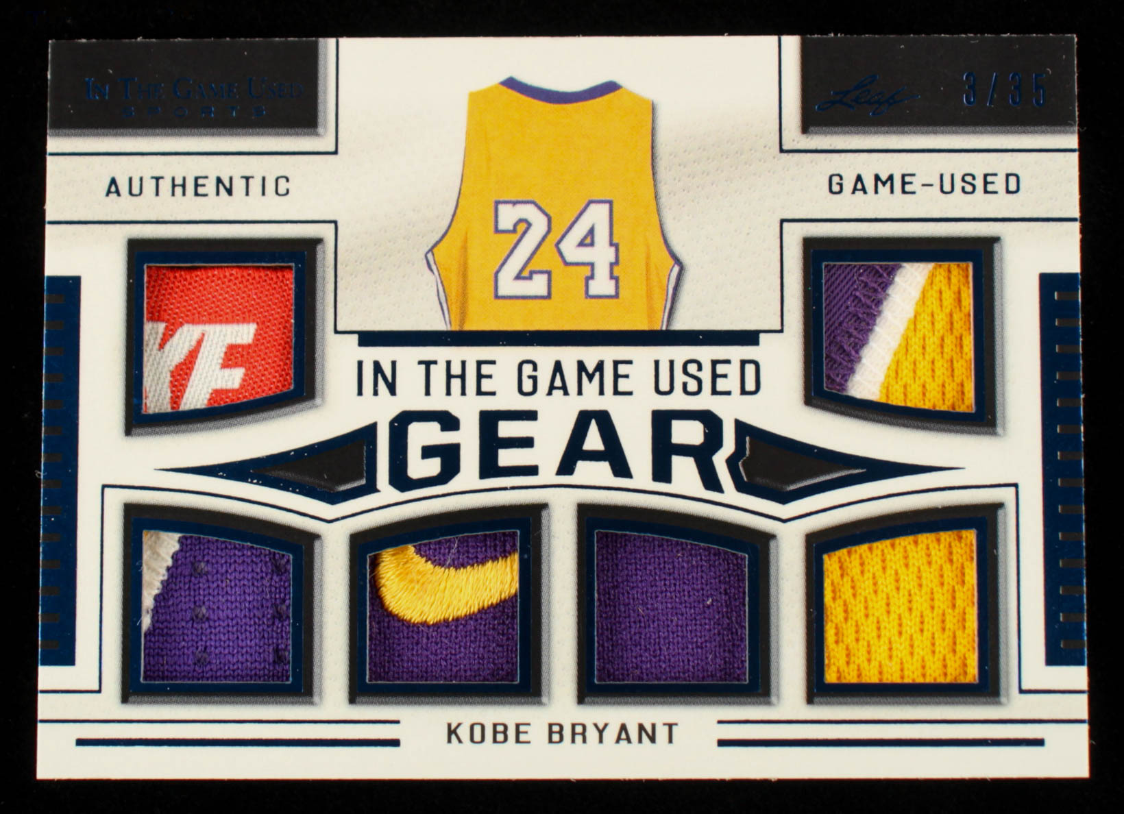 Kobe Bryant 2020 ITG Used Sports Used Gear Navy Blue #ITGUG16 #3/35 at PristineAuction.com Kobe Bryant 2020 ITG Used Sports Used Gear Navy Blue #ITGUG16 #3/35 at PristineAuction.com