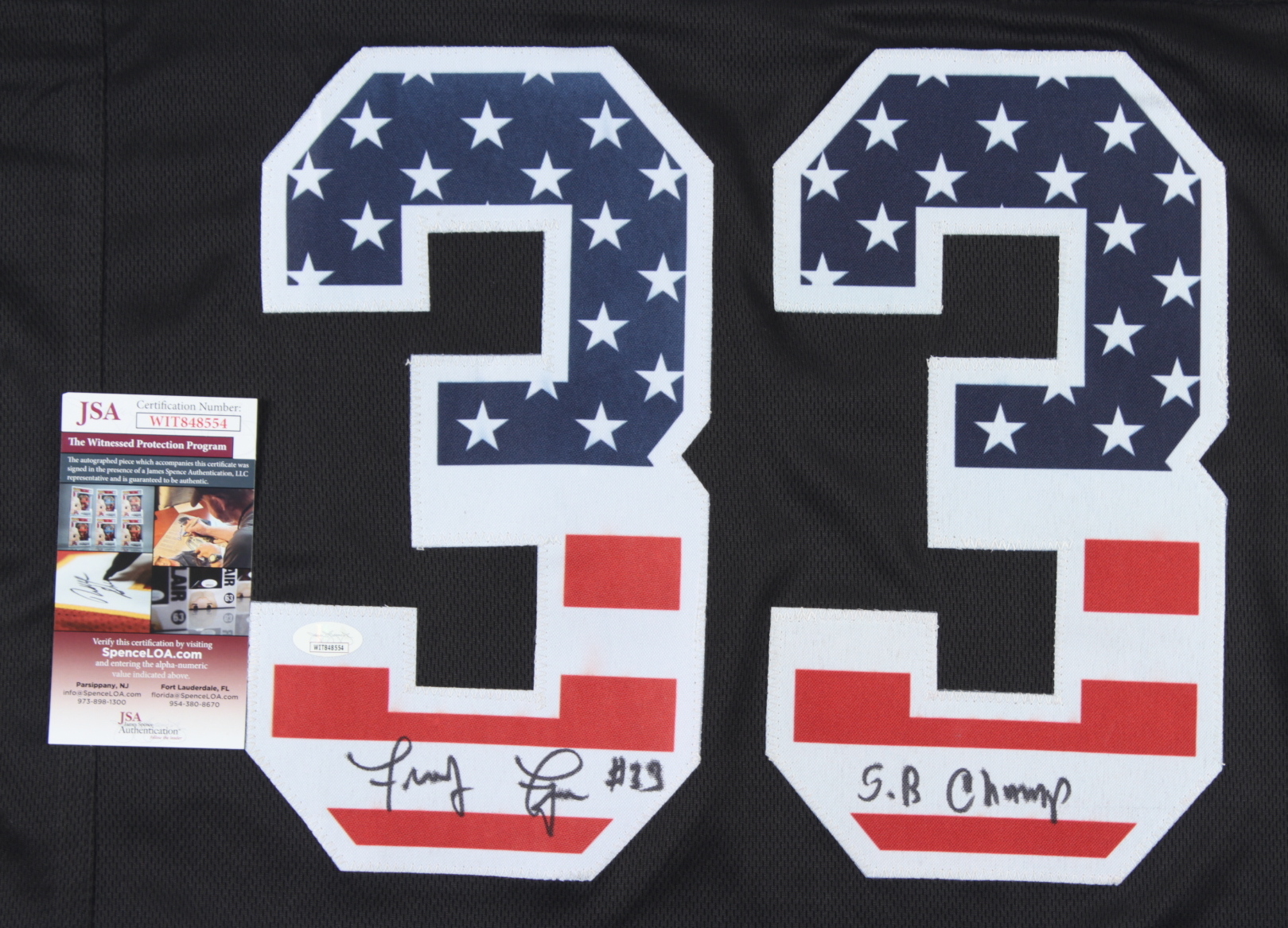 John Fuqua Signed Jersey Inscribed "S.B Champ" (JSA COA) at PristineAuction.com John Fuqua Signed Jersey Inscribed "S.B Champ" (JSA COA) at PristineAuction.com