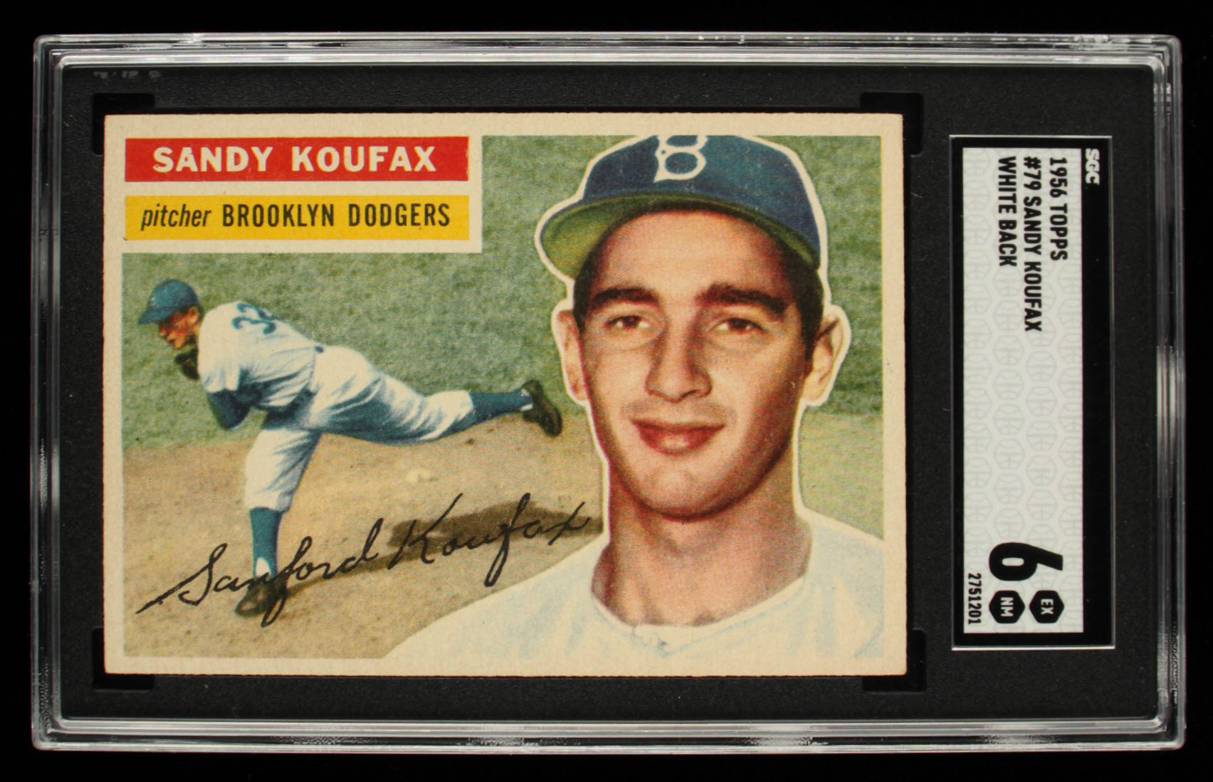 Sandy Koufax 1956 Topps #79 (SGC 6) at PristineAuction.com Sandy Koufax 1956 Topps #79 (SGC 6) at PristineAuction.com