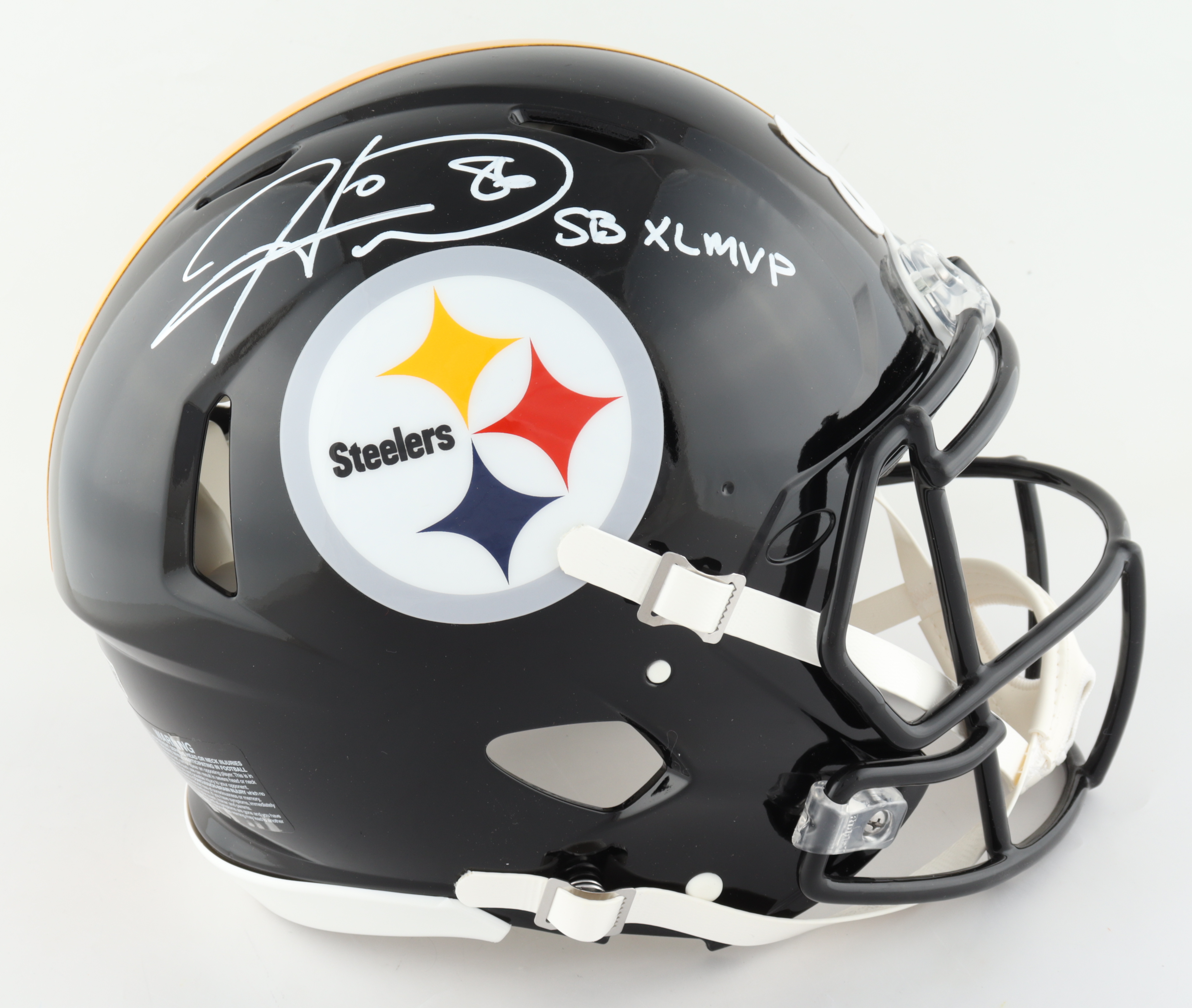 Hines Ward Signed Steelers Full-Size Authentic On-Field Speed Helmet Inscribed "SB XL MVP" (Beckett Hologram) at PristineAuction.com Hines Ward Signed Steelers Full-Size Authentic On-Field Speed Helmet Inscribed "SB XL MVP" (Beckett Hologram) at PristineAuction.com