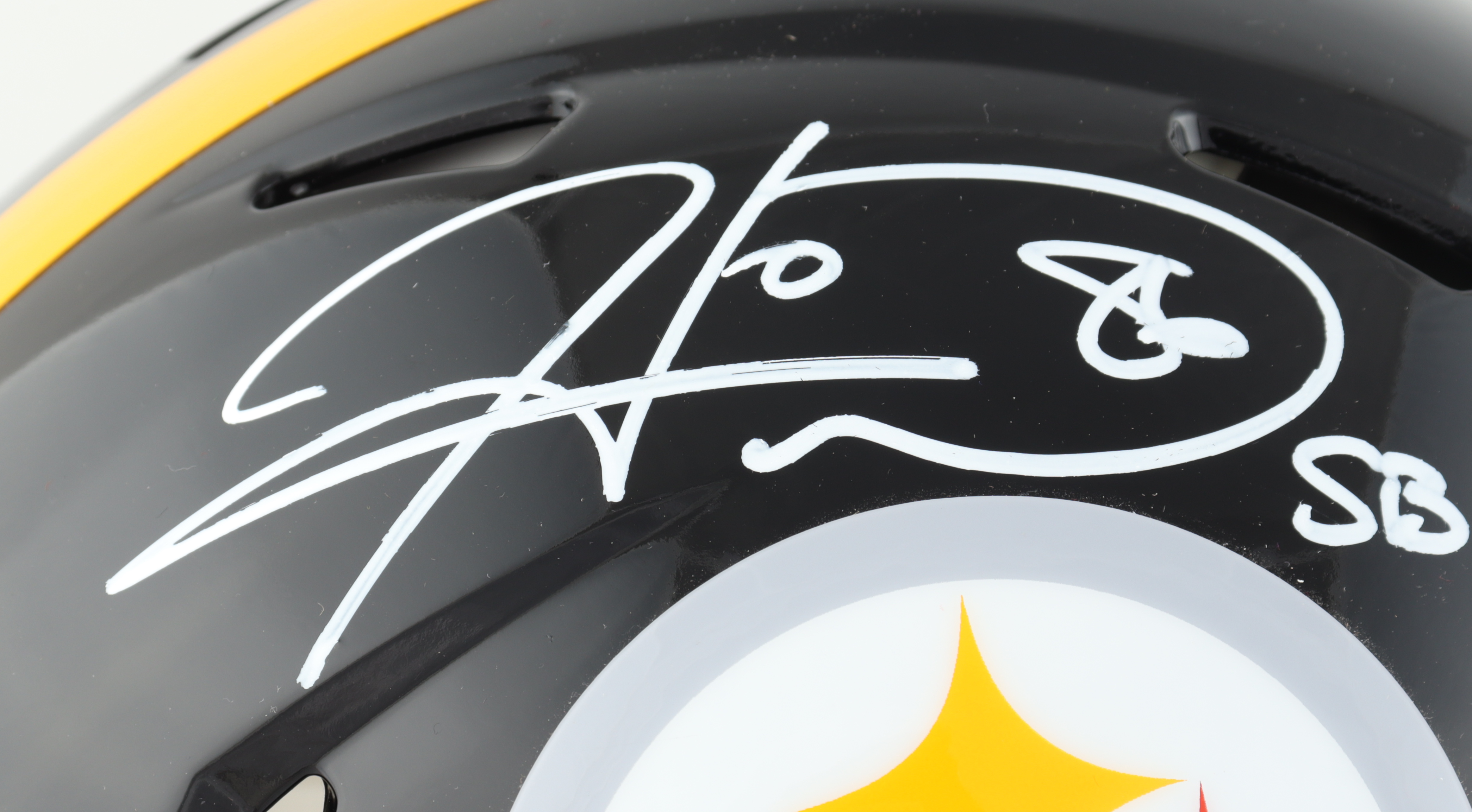 Hines Ward Signed Steelers Full-Size Authentic On-Field Speed Helmet Inscribed "SB XL MVP" (Beckett Hologram) at PristineAuction.com Hines Ward Signed Steelers Full-Size Authentic On-Field Speed Helmet Inscribed "SB XL MVP" (Beckett Hologram) at PristineAuction.com