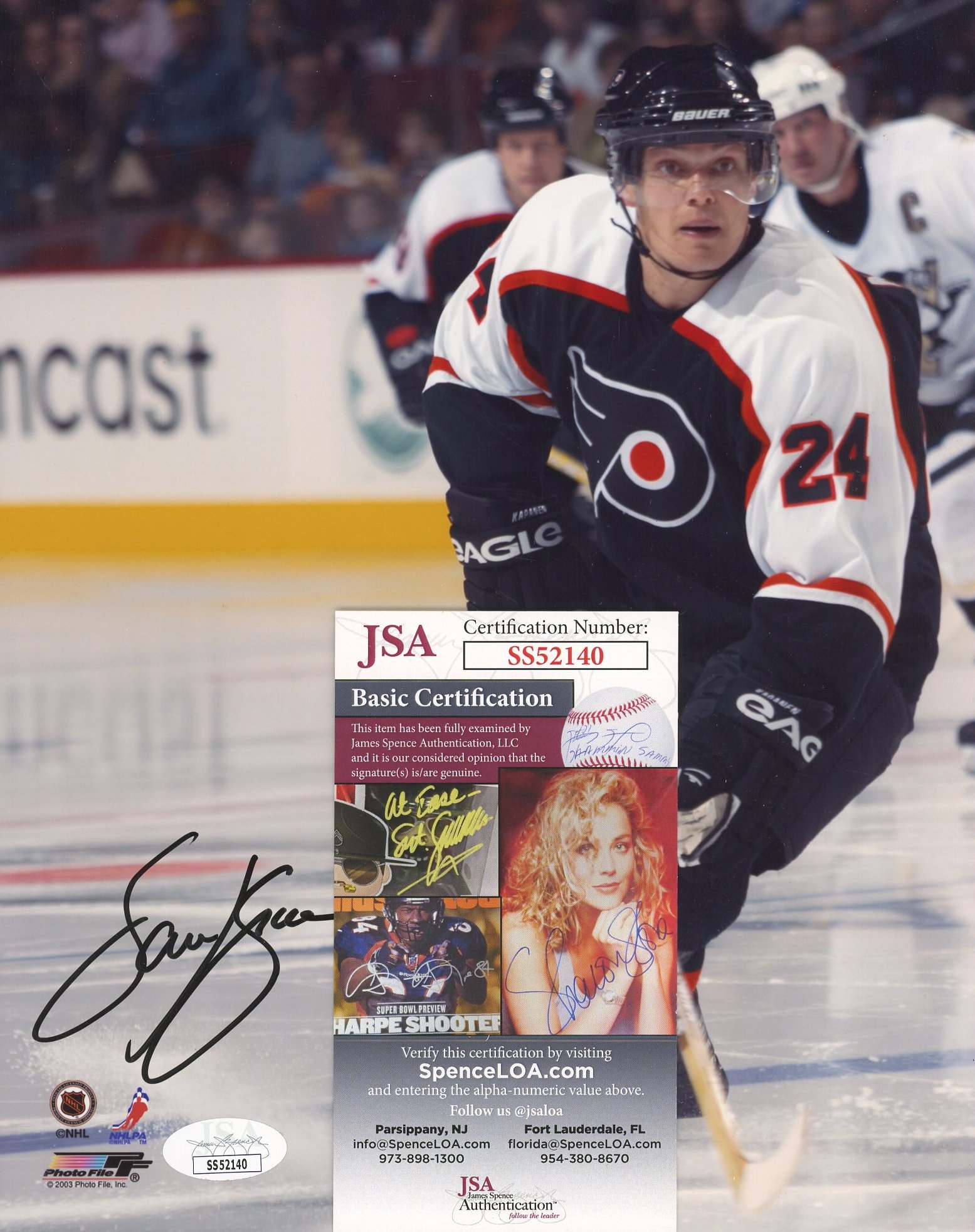 Sami Kapanen Signed Flyers 8x10 Photo (JSA COA) | Pristine Auction