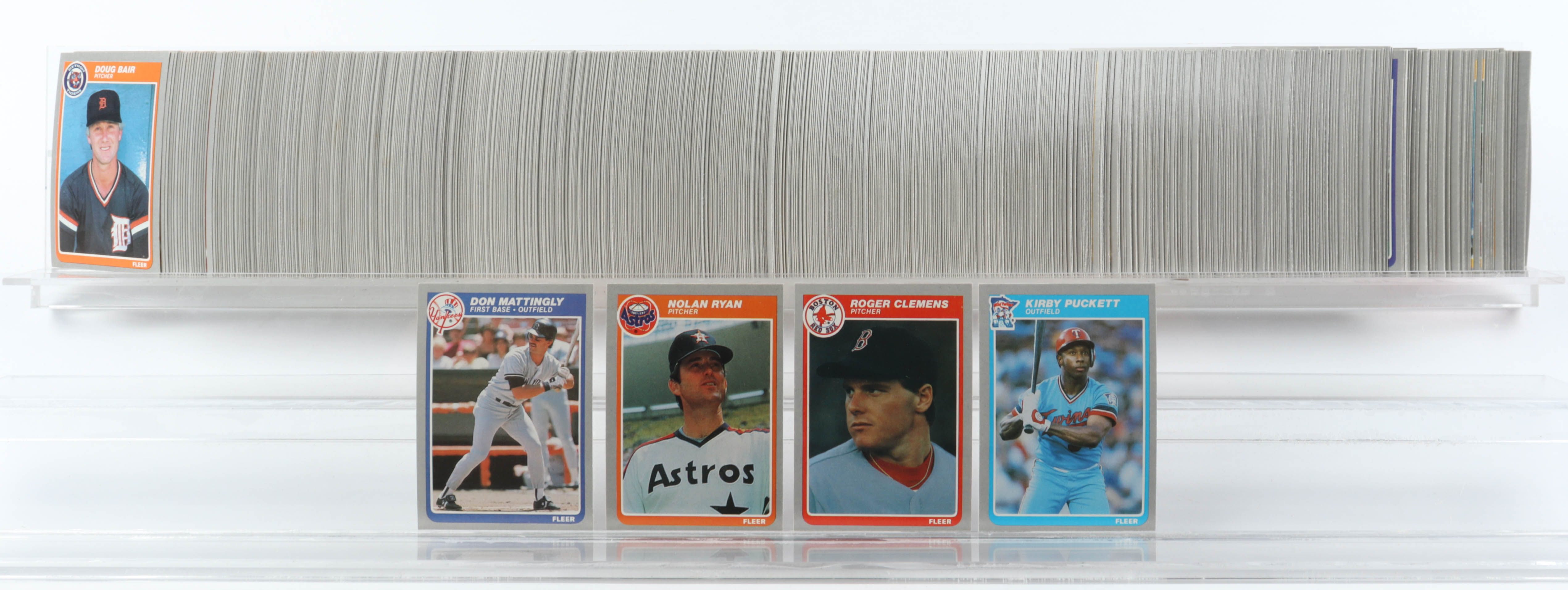 1985 Fleer Baseball Complete Set of (660) Cards with Kirby Puckett #286 RC, Roger Clemens #155 RC, Nolan Ryan #359, Don Mattingly #133 at PristineAuction.com 1985 Fleer Baseball Complete Set of (660) Cards with Kirby Puckett #286 RC, Roger Clemens #155 RC, Nolan Ryan #359, Don Mattingly #133 at PristineAuction.com