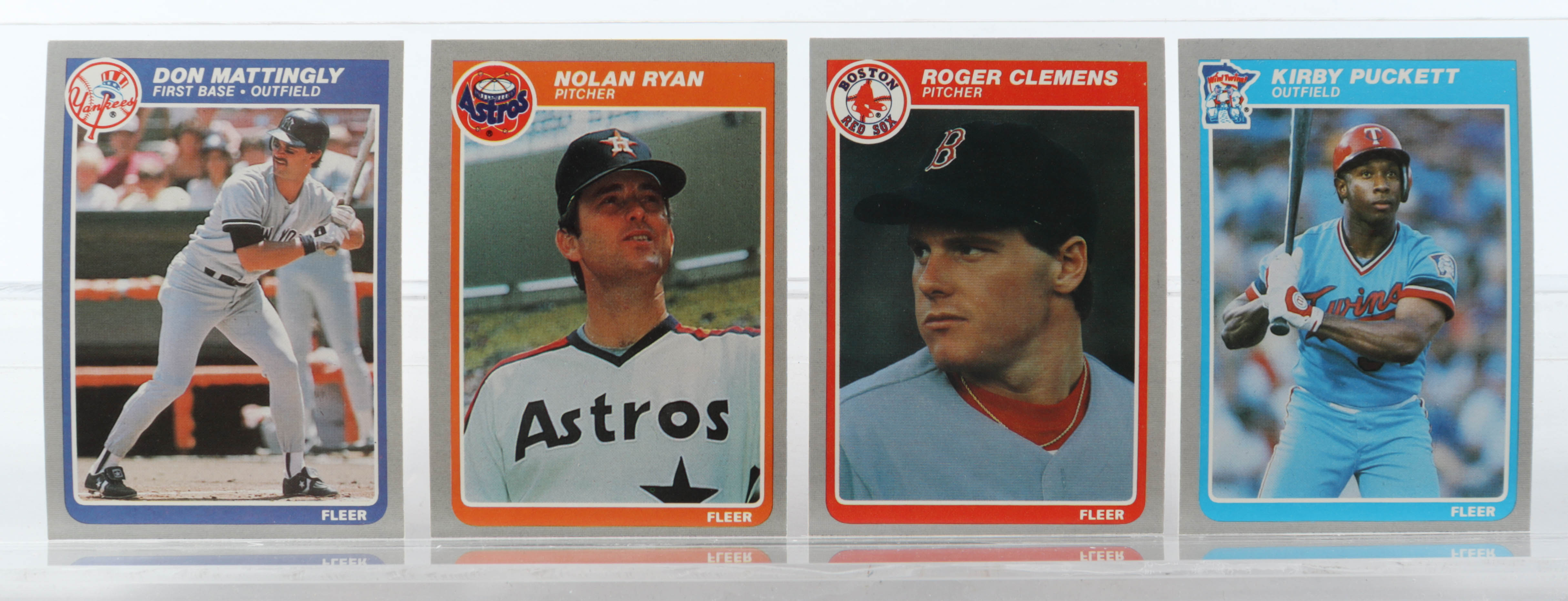 1985 Fleer Baseball Complete Set of (660) Cards with Kirby Puckett #286 RC, Roger Clemens #155 RC, Nolan Ryan #359, Don Mattingly #133 at PristineAuction.com 1985 Fleer Baseball Complete Set of (660) Cards with Kirby Puckett #286 RC, Roger Clemens #155 RC, Nolan Ryan #359, Don Mattingly #133 at PristineAuction.com