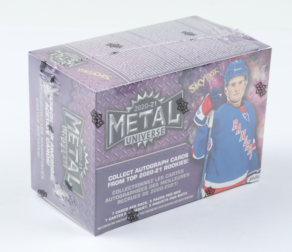 202021 Upper Deck Skybox Metal Universe Hockey Blaster Box with (5) Packs Pristine Auction 202021 Upper Deck Skybox Metal Universe Hockey Blaster Box with (5) Packs Pristine Auction