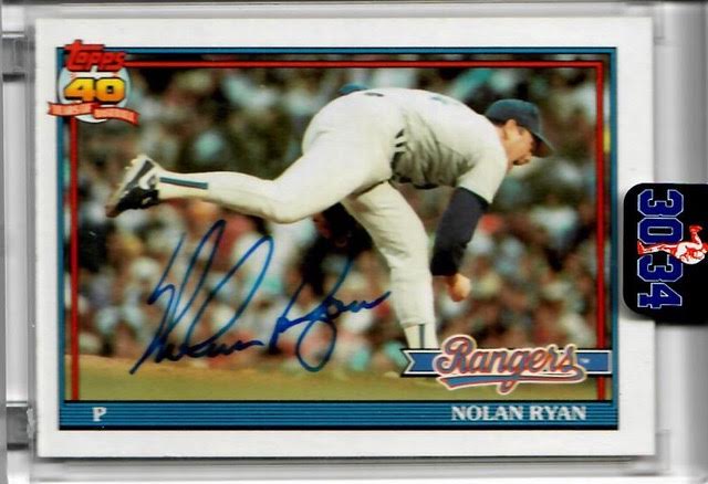 Nolan Ryan Signed Trading Card Mystery Box - Series 3 at PristineAuction.com Nolan Ryan Signed Trading Card Mystery Box - Series 3 at PristineAuction.com