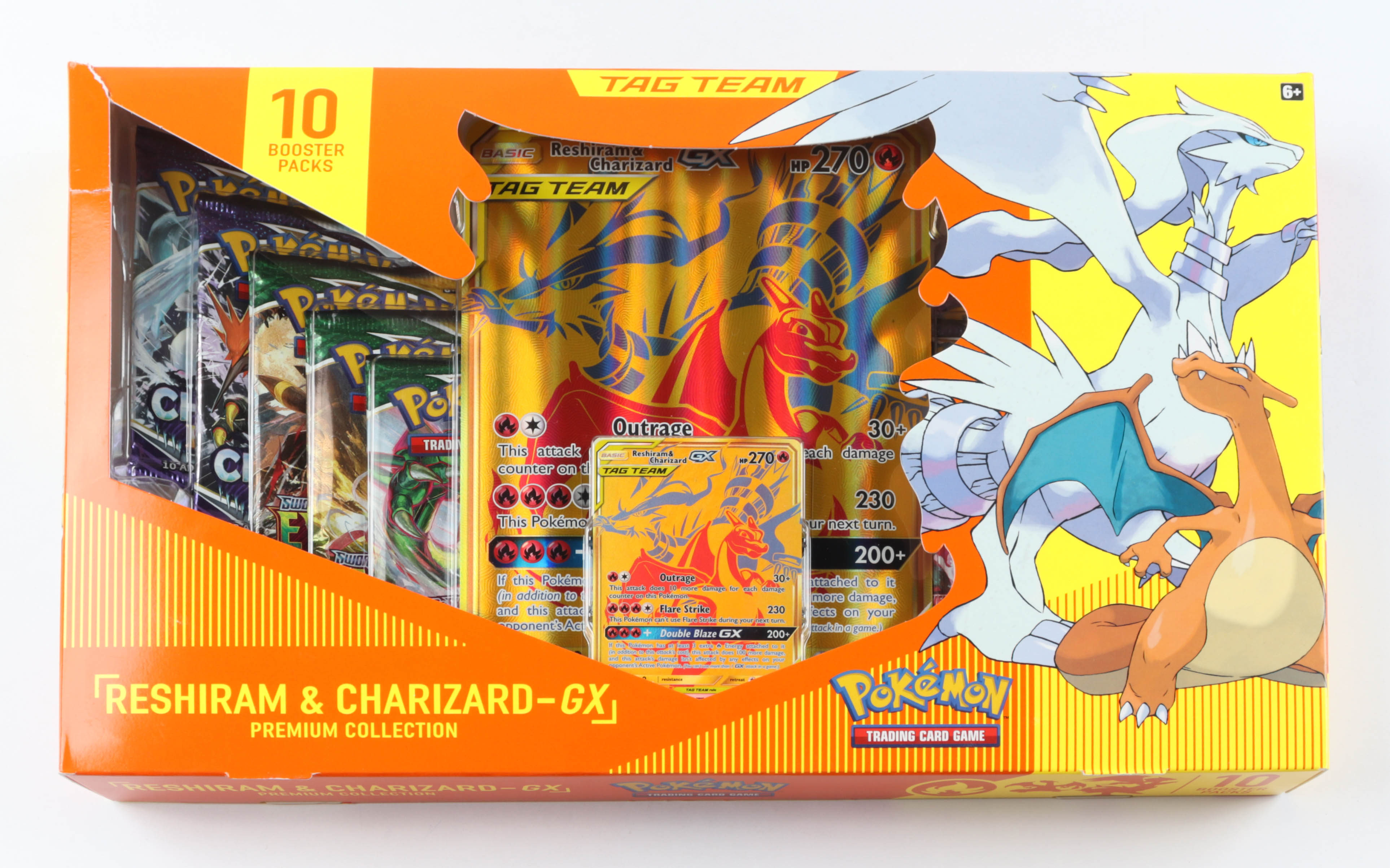 Pokémon TCG: Reshiram & Charizard GX Premium Collection with (10) Booster Packs at PristineAuction.com Pokémon TCG: Reshiram & Charizard GX Premium Collection with (10) Booster Packs at PristineAuction.com