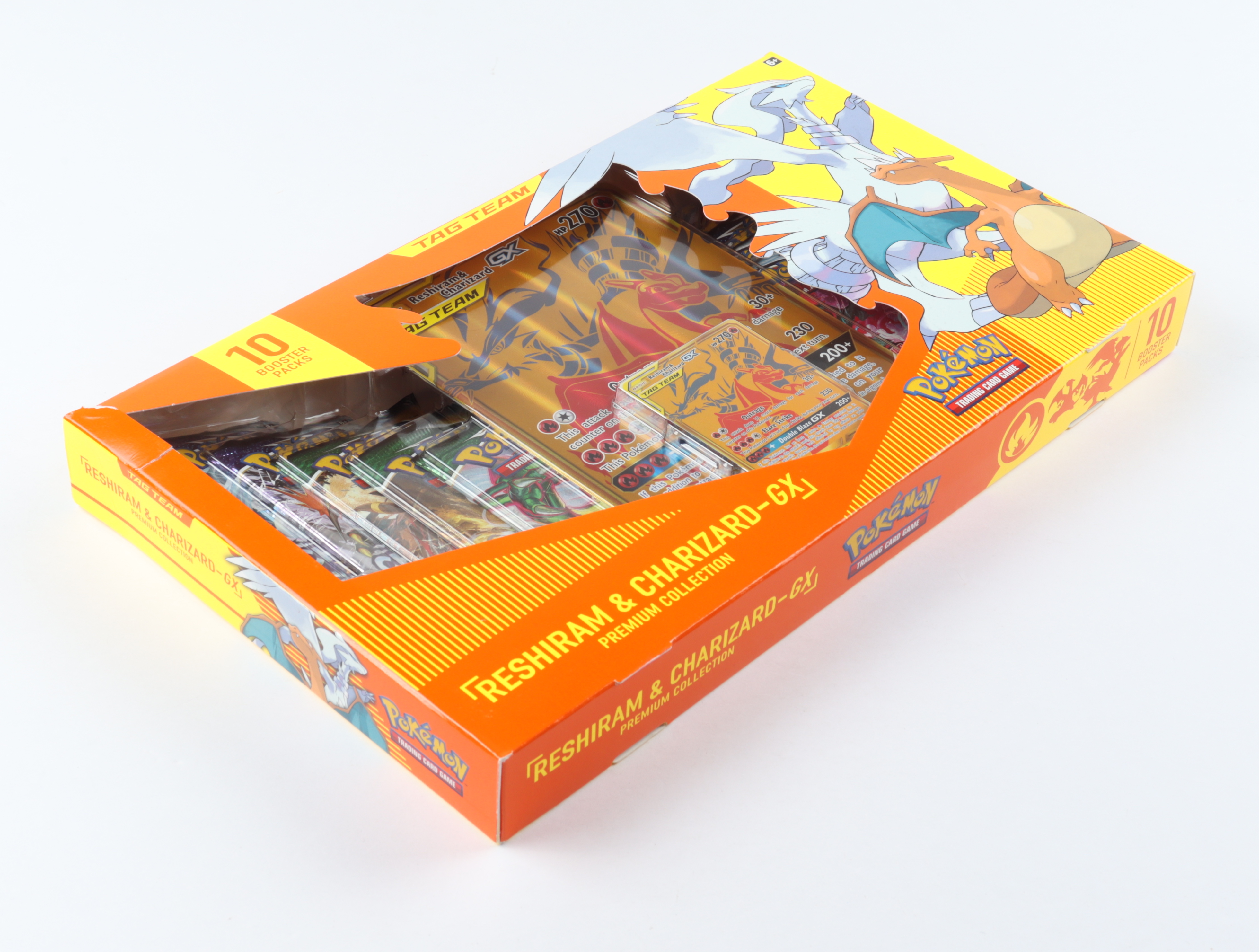 Pokémon TCG: Reshiram & Charizard GX Premium Collection with (10) Booster Packs at PristineAuction.com Pokémon TCG: Reshiram & Charizard GX Premium Collection with (10) Booster Packs at PristineAuction.com