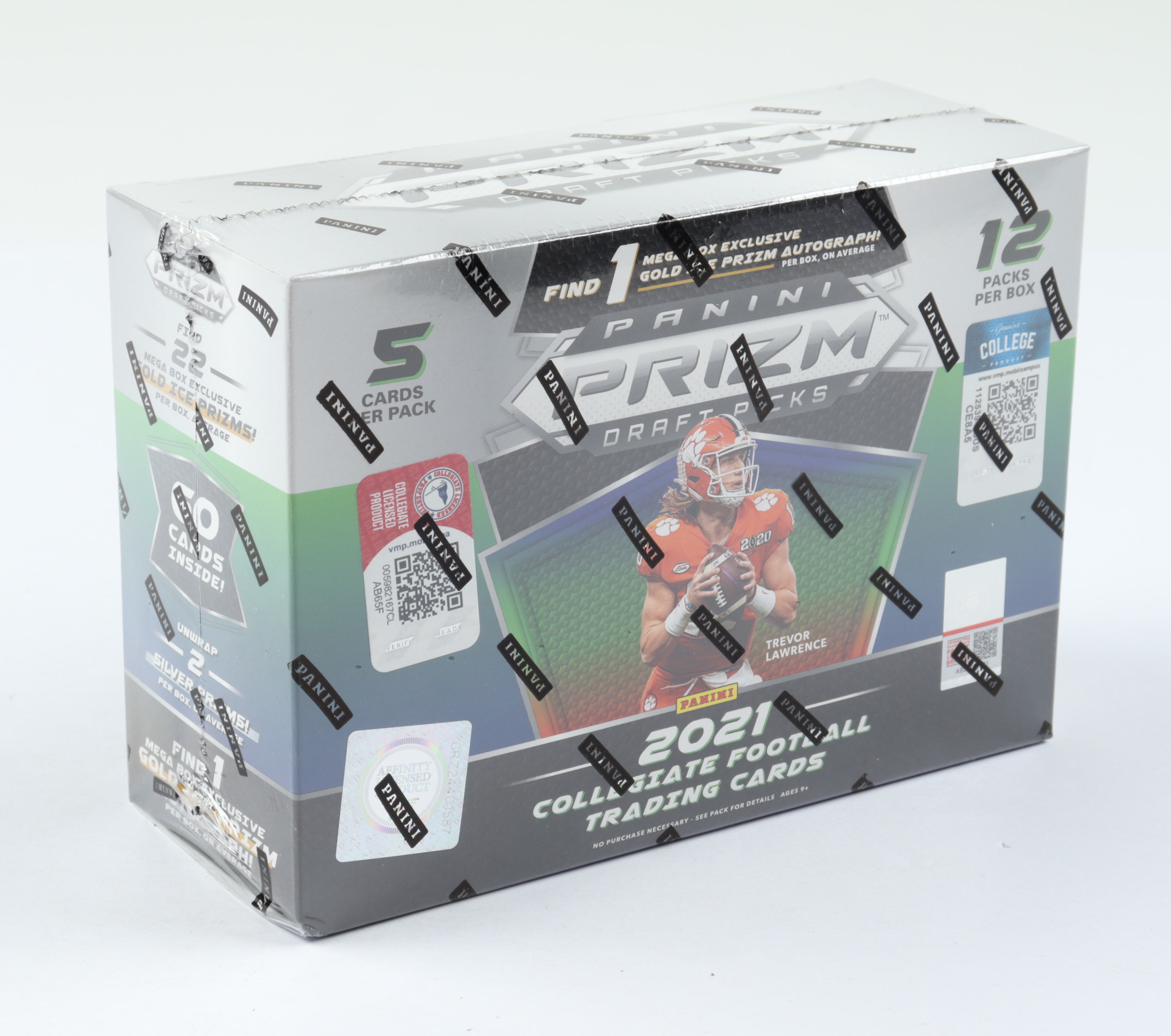 2021 Panini Prizm Draft Picks Football Mega Box with (12) Packs at PristineAuction.com 2021 Panini Prizm Draft Picks Football Mega Box with (12) Packs at PristineAuction.com