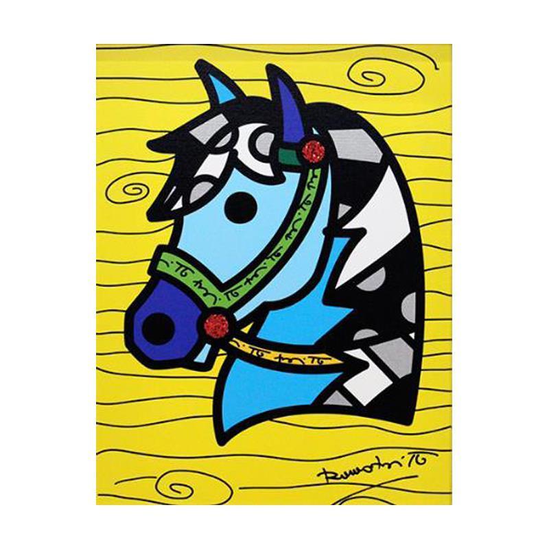 Romero Britto Signed "Country Horse" LE 11x14 Giclee on Canvas (PA) at PristineAuction.com Romero Britto Signed "Country Horse" LE 11x14 Giclee on Canvas (PA) at PristineAuction.com
