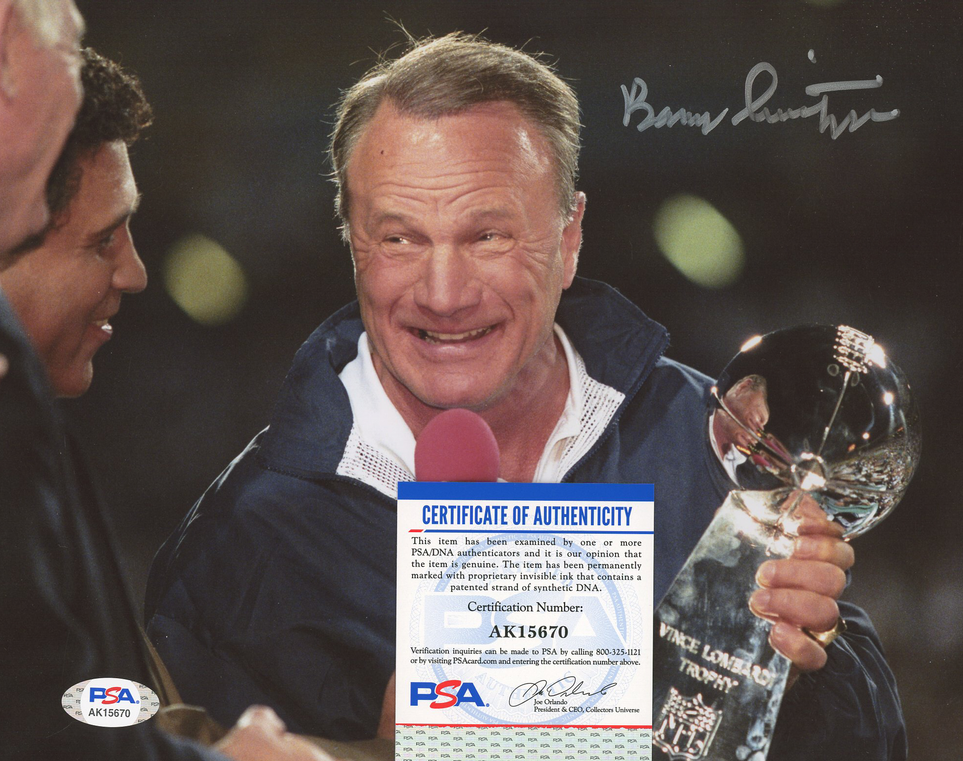 Barry Switzer Signed 8x10 Photo (PSA) at PristineAuction.com Barry Switzer Signed 8x10 Photo (PSA) at PristineAuction.com