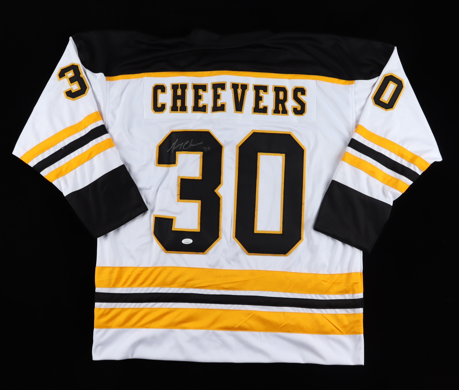 Gerry Cheevers Signed Jersey (JSA COA) at PristineAuction.com Gerry Cheevers Signed Jersey (JSA COA) at PristineAuction.com