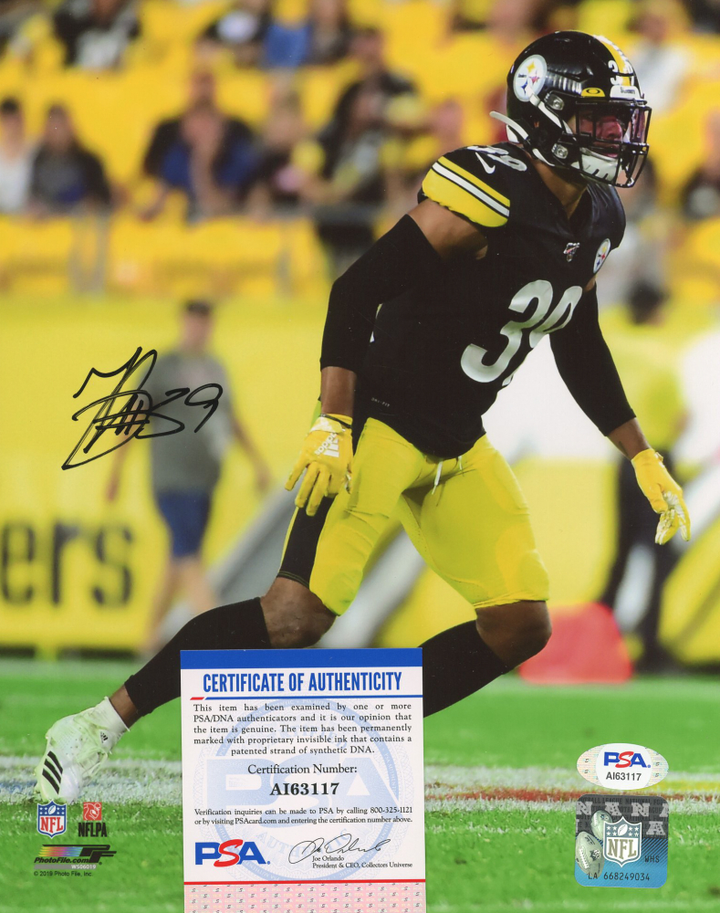 Minkah Fitzpatrick Signed Steelers 8x10 Photo (PSA COA) Pristine Auction