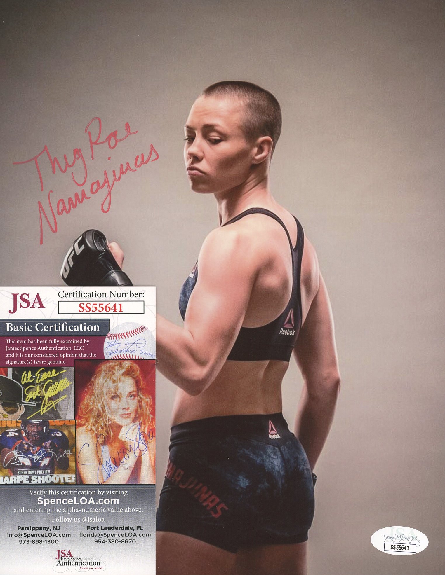 "Thug" Rose Namajunas Signed 8x10 Photo (JSA COA) at PristineAuction.com "Thug" Rose Namajunas Signed 8x10 Photo (JSA COA) at PristineAuction.com