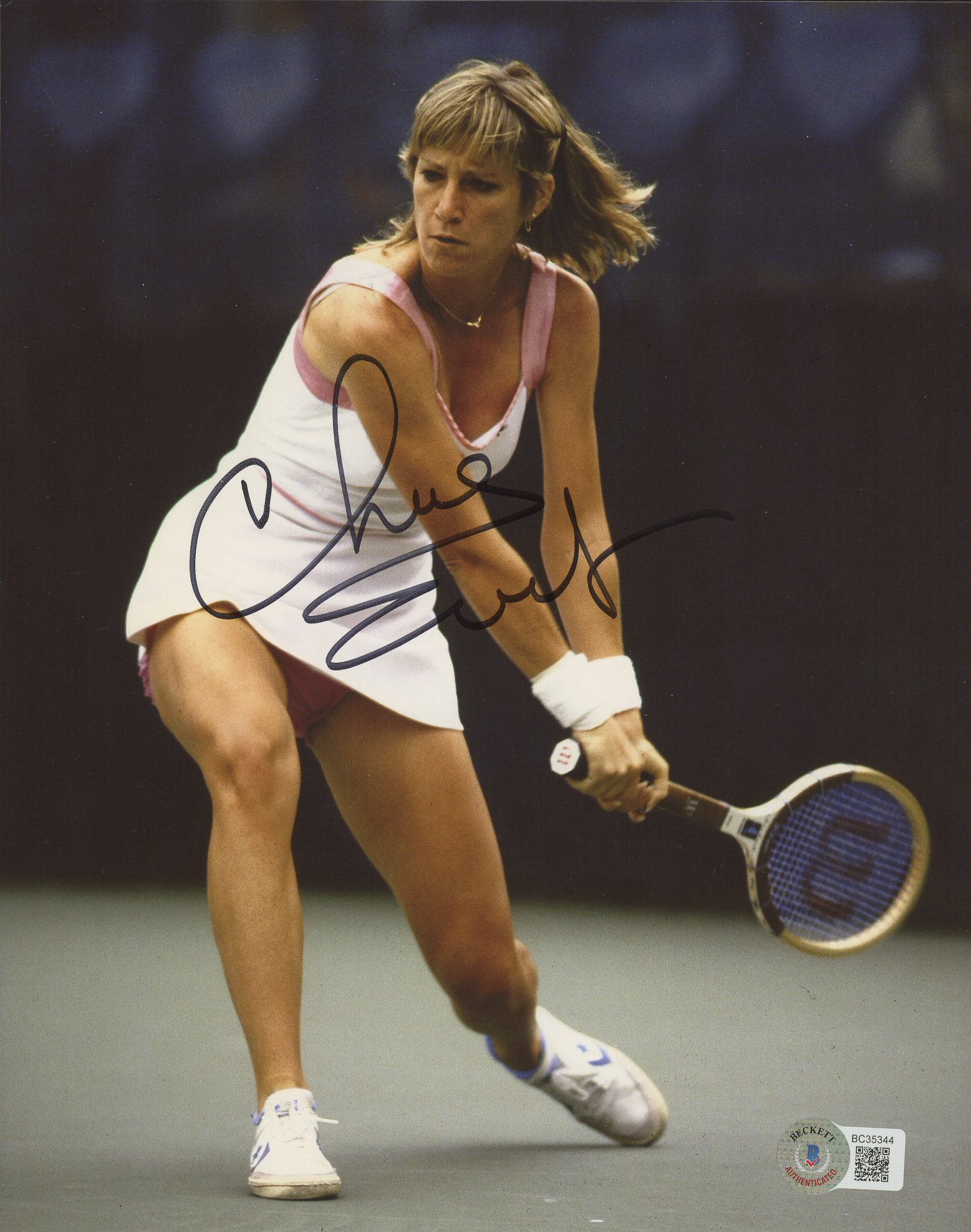 Chris Evert Signed 8x10 Photo (Beckett COA) at PristineAuction.com Chris Evert Signed 8x10 Photo (Beckett COA) at PristineAuction.com