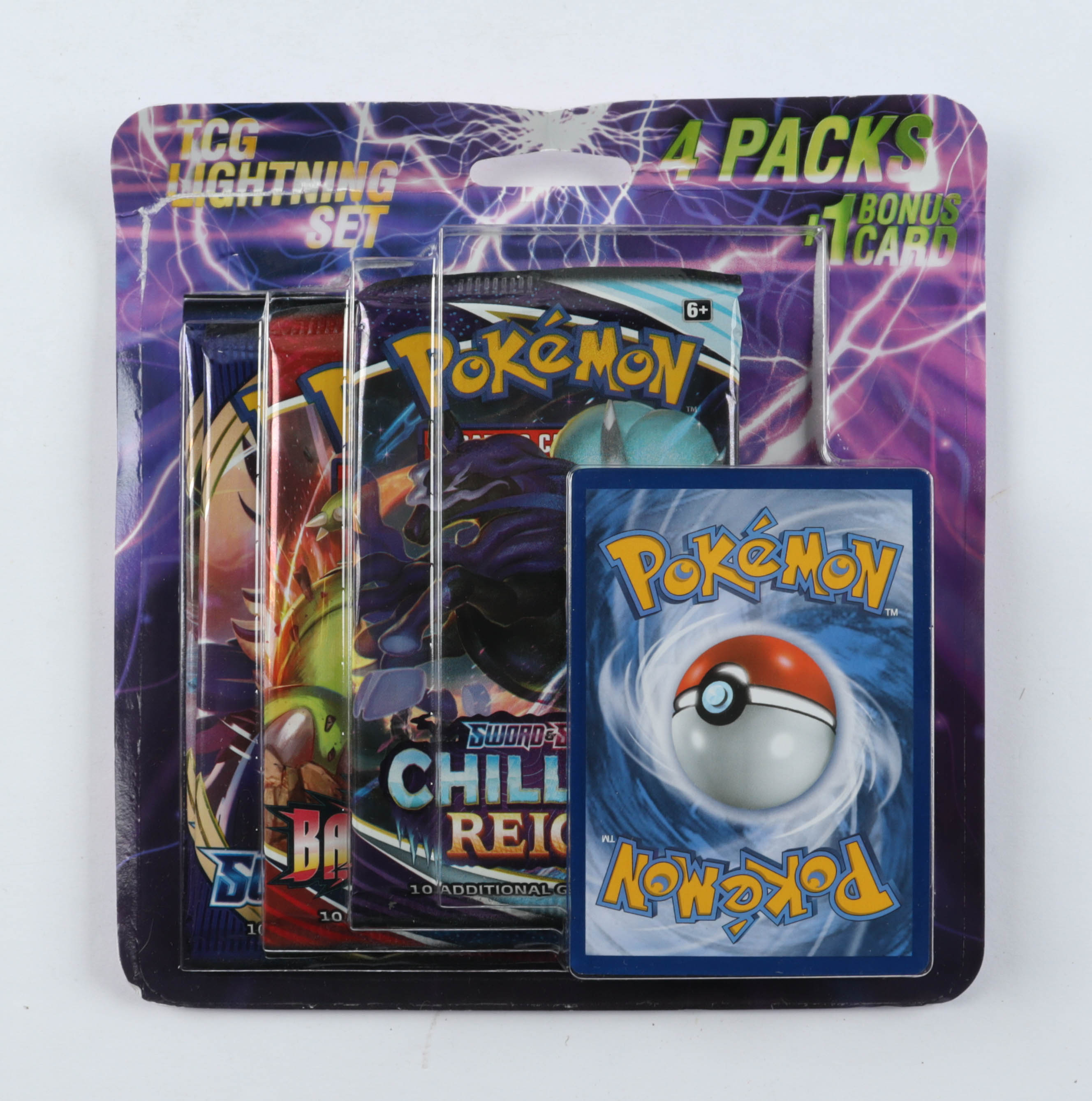 Pokemon TCG: Lightning Set Blister with (4) Packs at PristineAuction.com Pokemon TCG: Lightning Set Blister with (4) Packs at PristineAuction.com