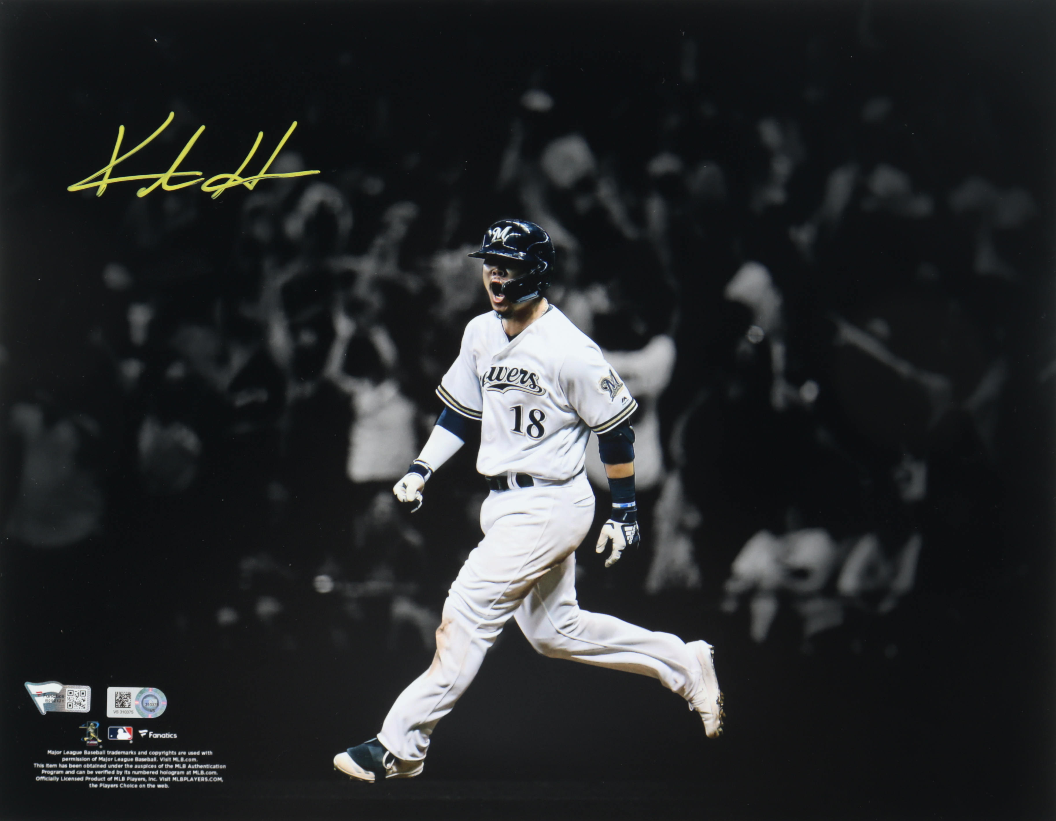 Keston Hiura Signed 11x14 Photo (Fanatics Hologram & MLB Hologram) at PristineAuction.com Keston Hiura Signed 11x14 Photo (Fanatics Hologram & MLB Hologram) at PristineAuction.com